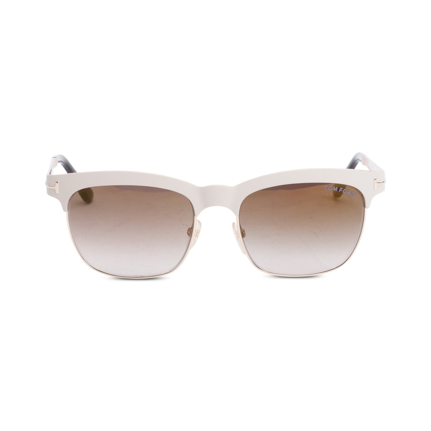 Tom Ford TF437 White Coated Metal Elena Sunglasses