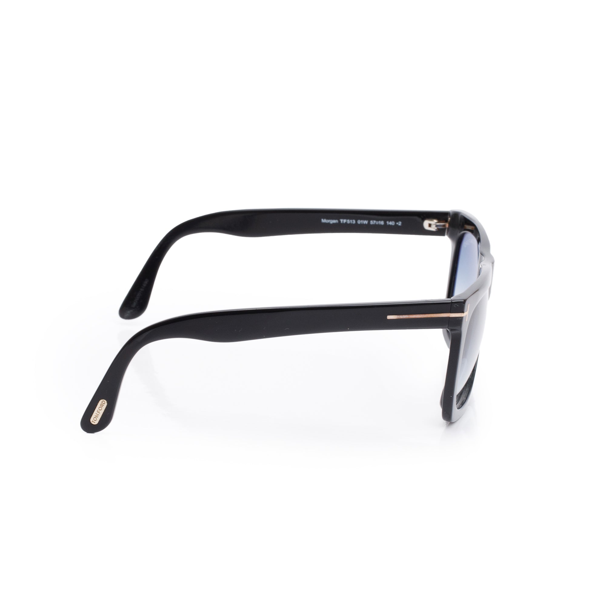 Tom Ford TF513 Black Acetate Morgan Rectangular Sunglasses