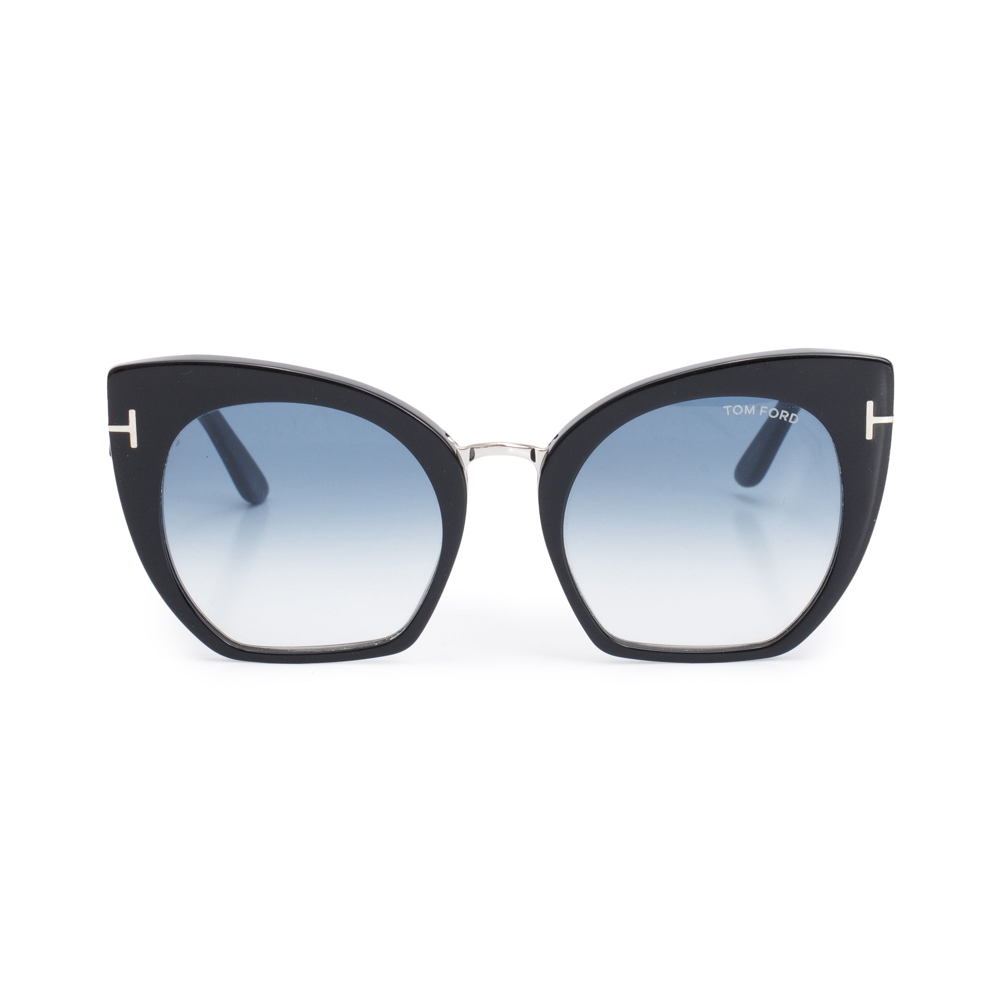 Tom Ford TF553 Black Acetate Samantha-02 Cat-Eye Sunglasses w/ Case