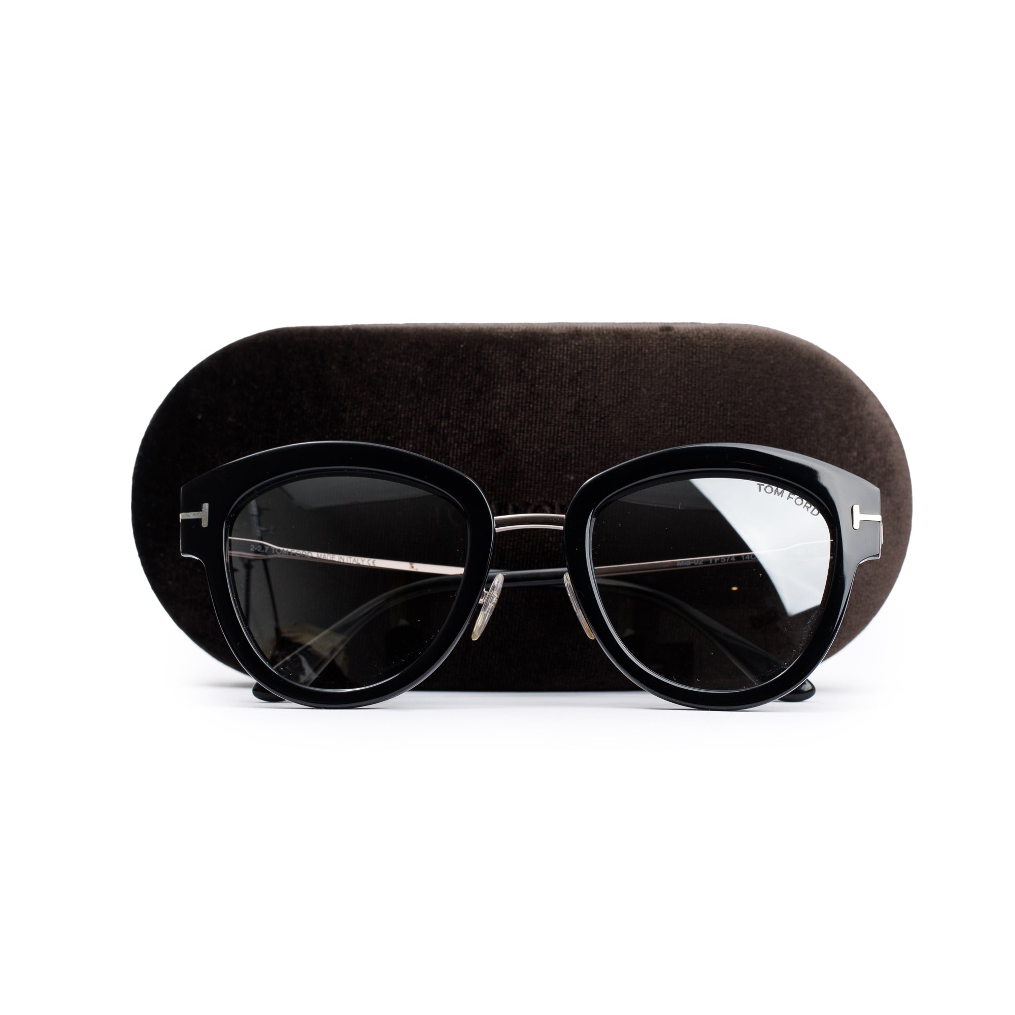 Tom Ford TF574 Mia-02 Round Sunglasses w/ Case