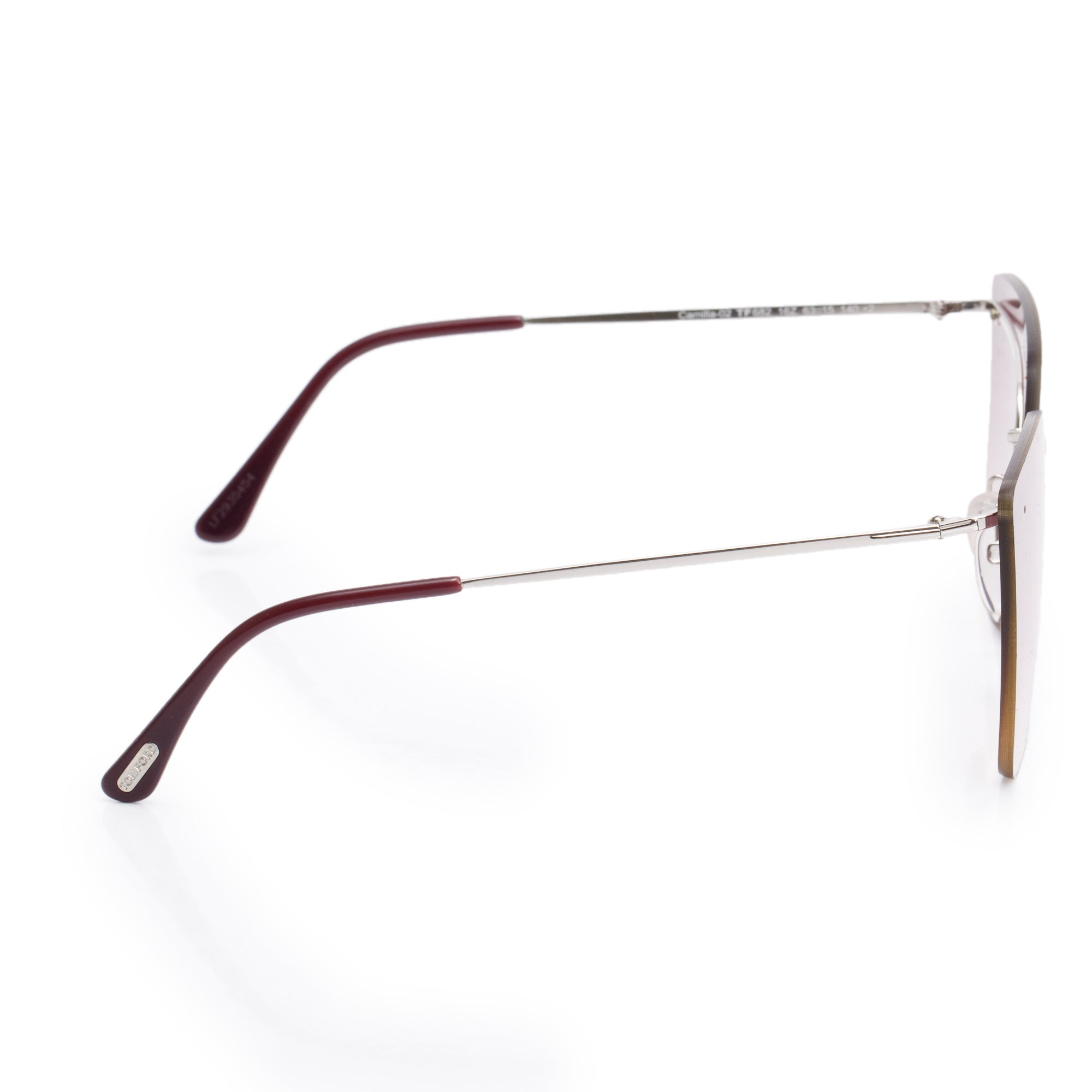 Tom Ford TF682 Camilla-02 Frameless Butterfly Sunglasses w/ Case