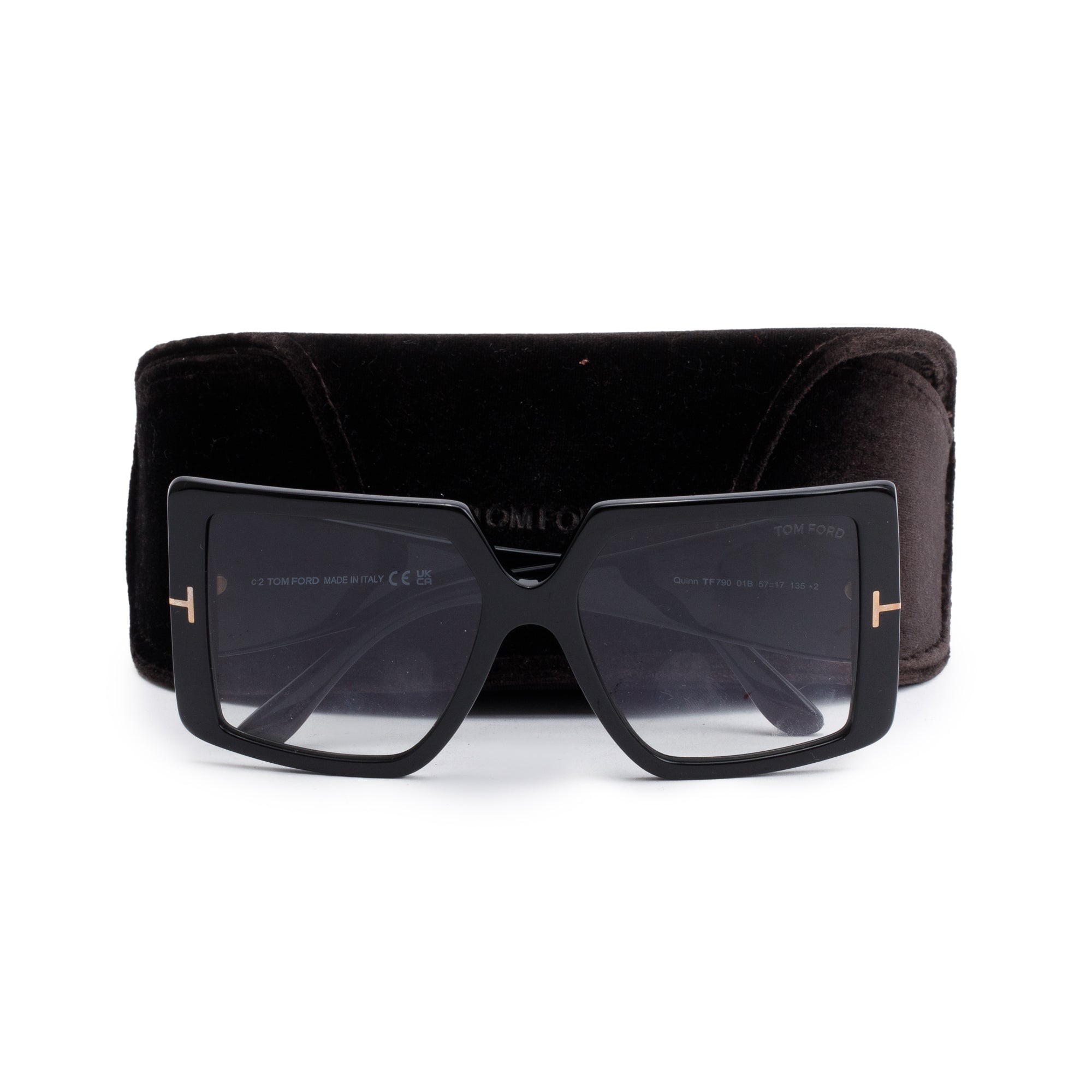 Tom Ford TF790 Quinn Oversize Sunglasses w/ Case