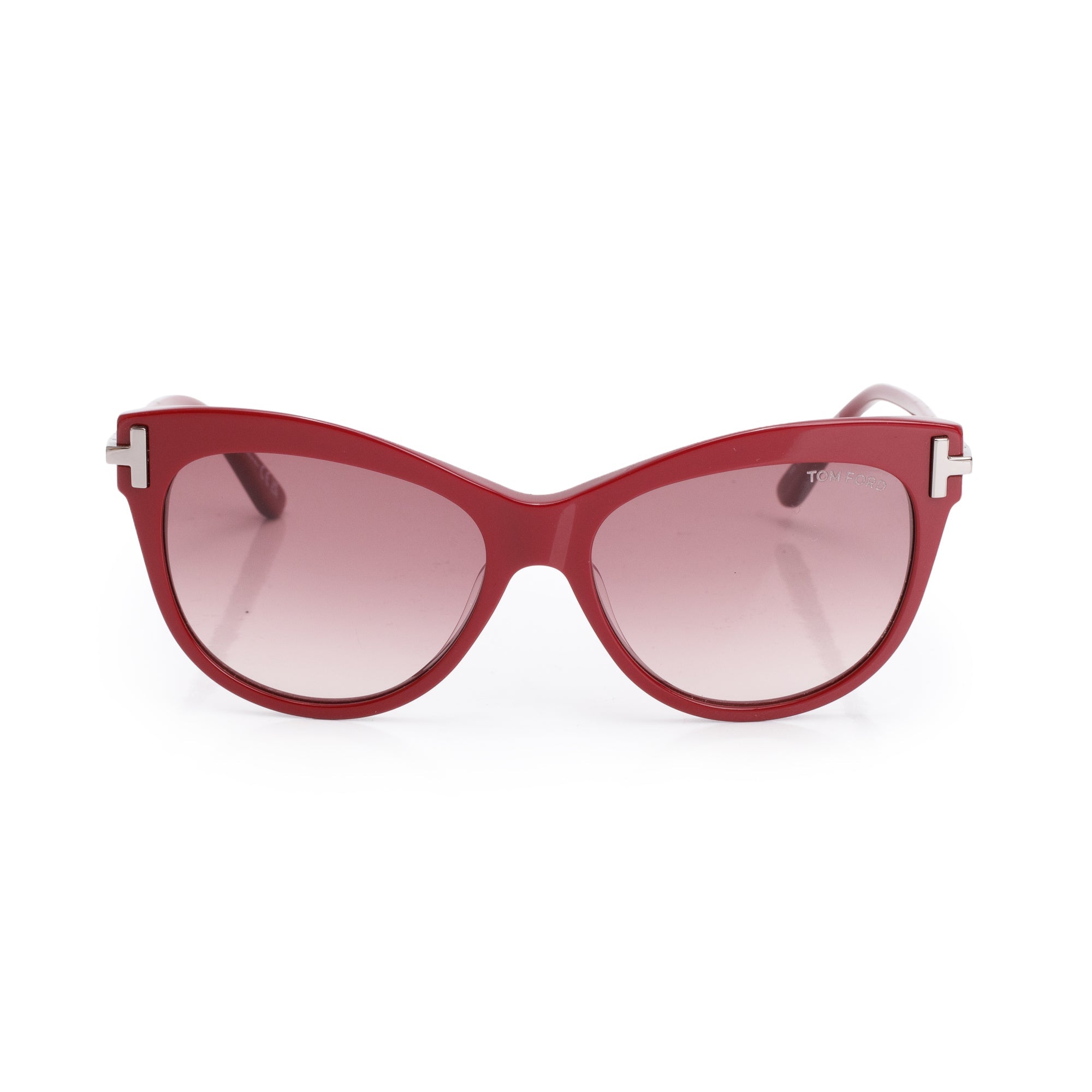 Tom Ford TF821 Burgundy Acetate Kira Cat-Eye Sunglasses