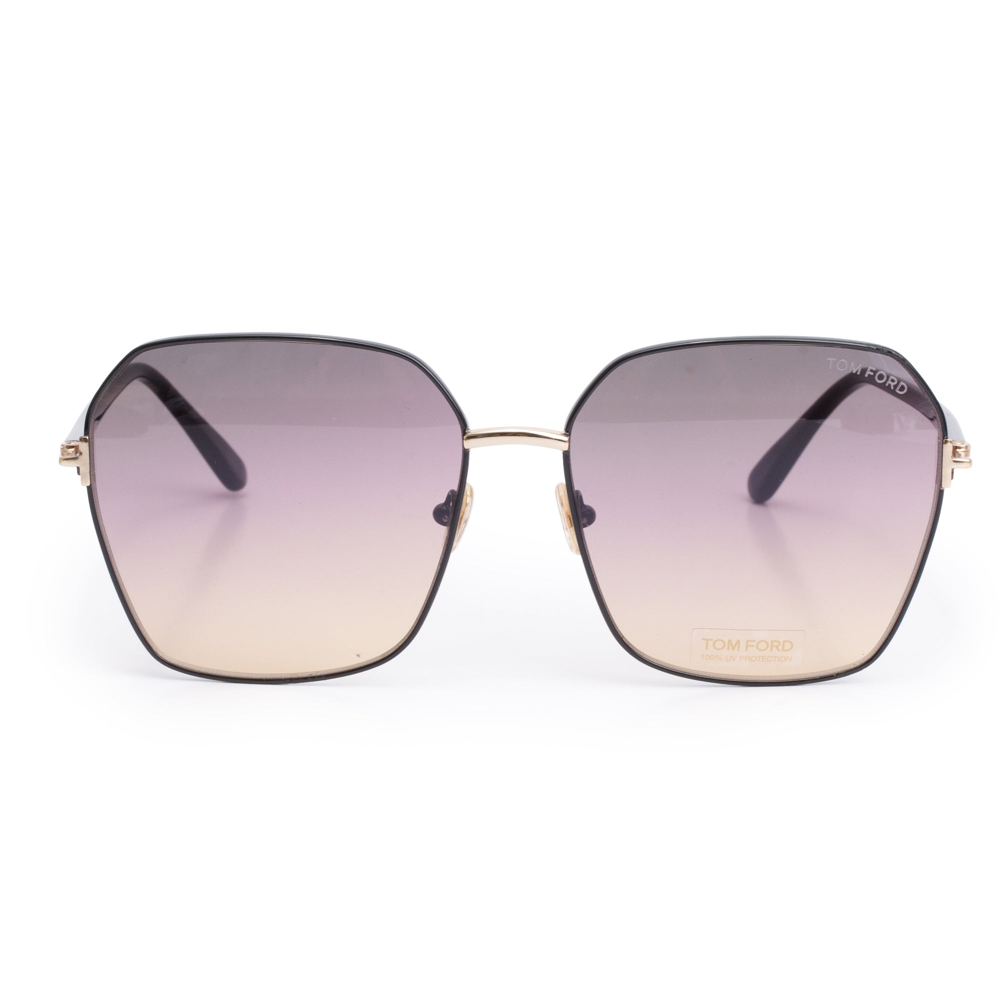 Tom Ford TF839 Black Acetate Claudia-02 Oversized Square Sunglasses w/ Box & Case