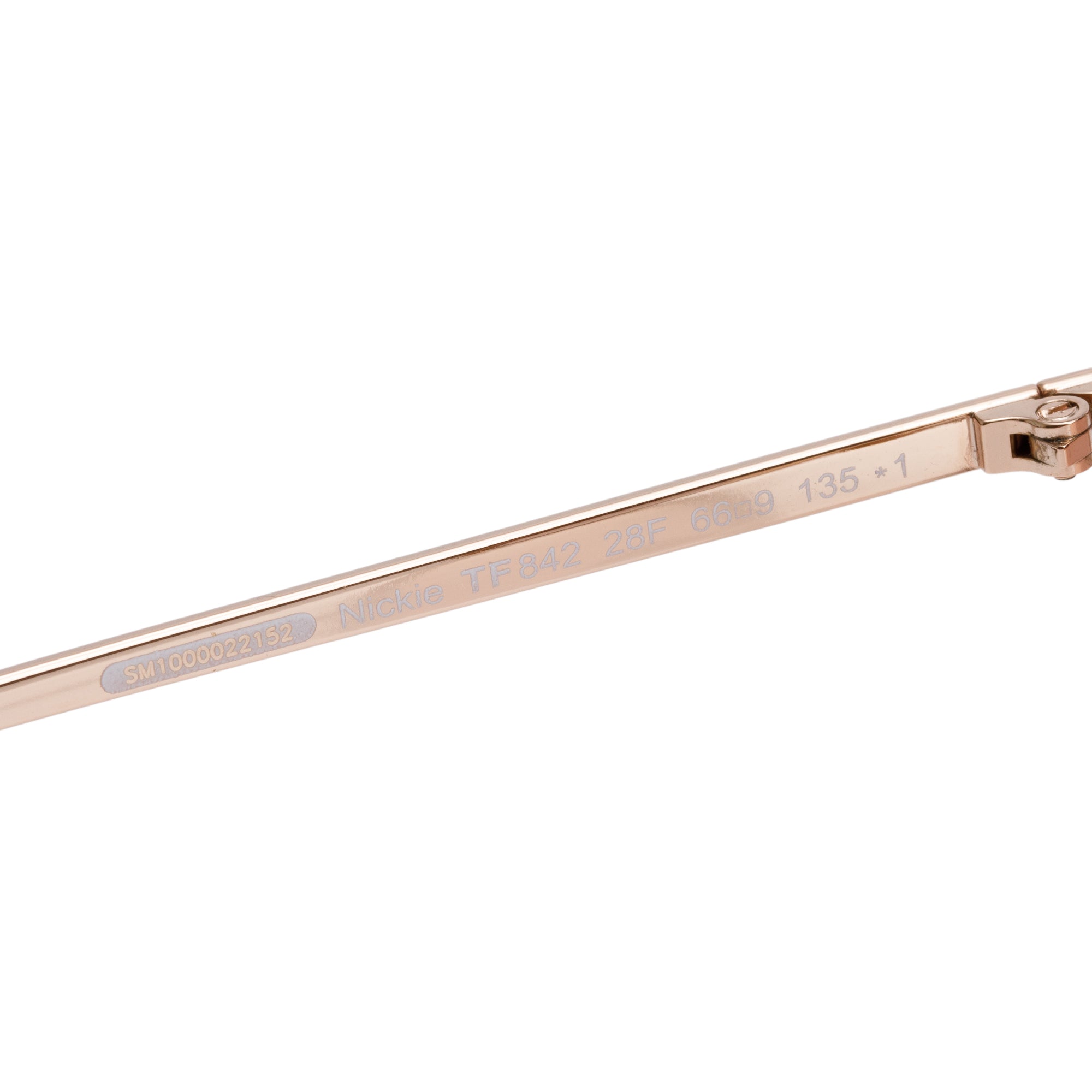 Tom Ford TF842 Rose Gold-Tone Metal Nickie Butterfly Sunglasses
