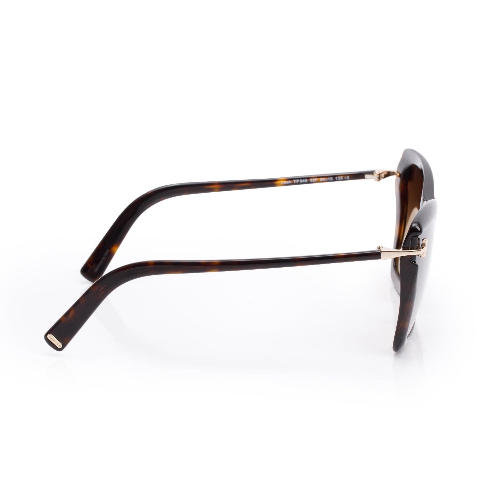 Tom Ford TF849 Havana Acetate Lea Butterfly Sunglasses
