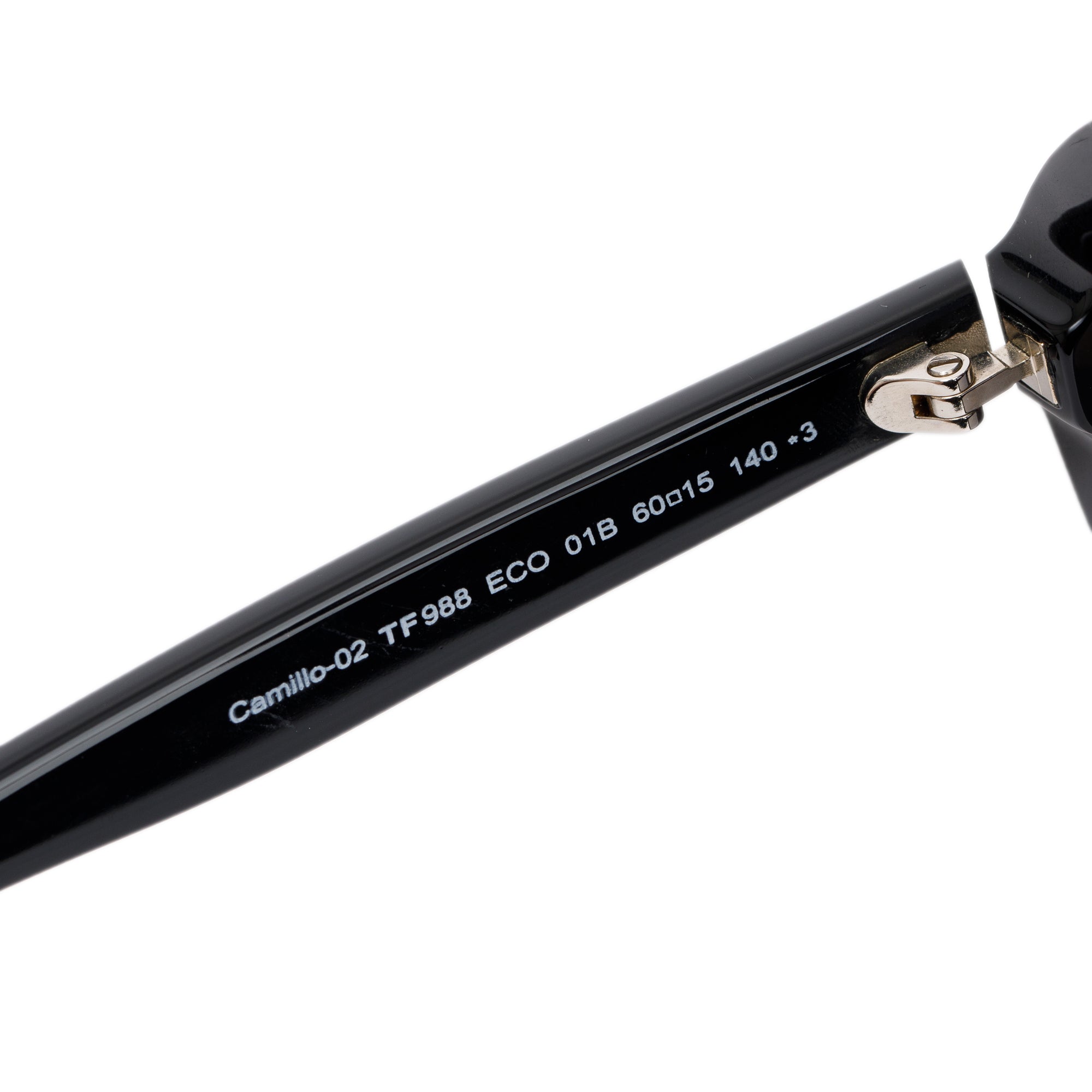 Tom Ford TF988 Black Acetate Camillo Pilot Sunglasses w/ Case