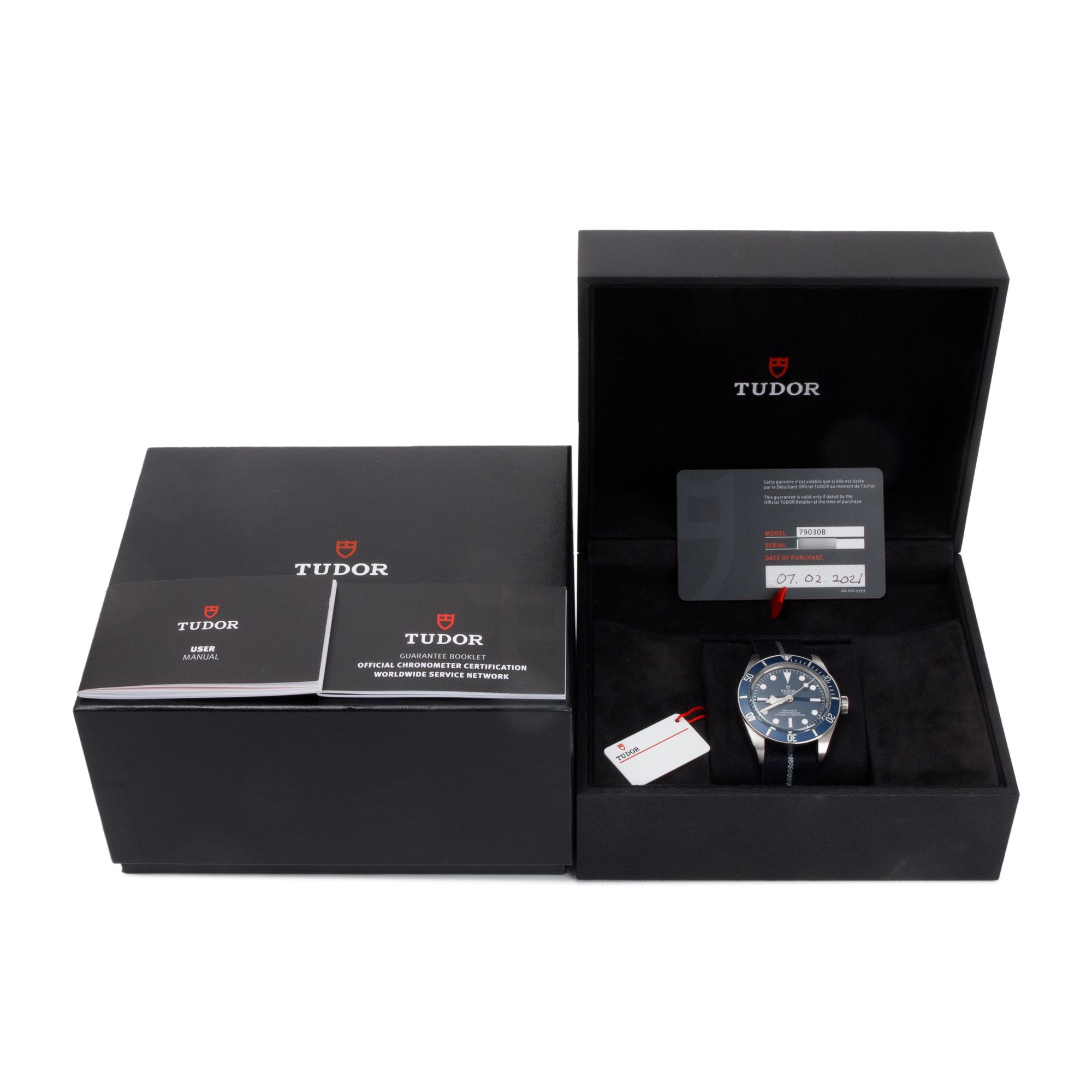 Tudor 2021 Stainless Steel Black Bay Fifty-Eight 39 MM Automatic Watch w/ Box & Papers