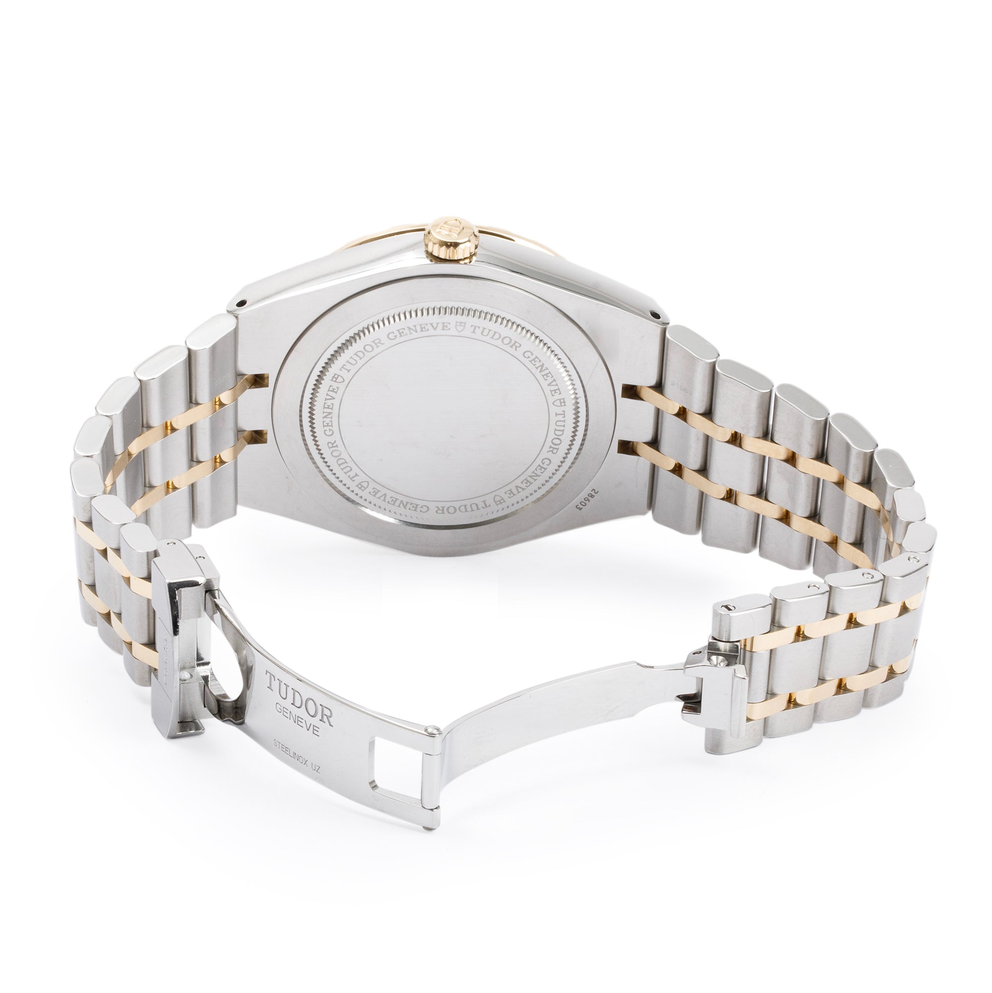 Tudor 2023 Stainless Steel & 18k Yellow Gold Royal 41 MM Day Date Automatic Watch w/ Box & Papers