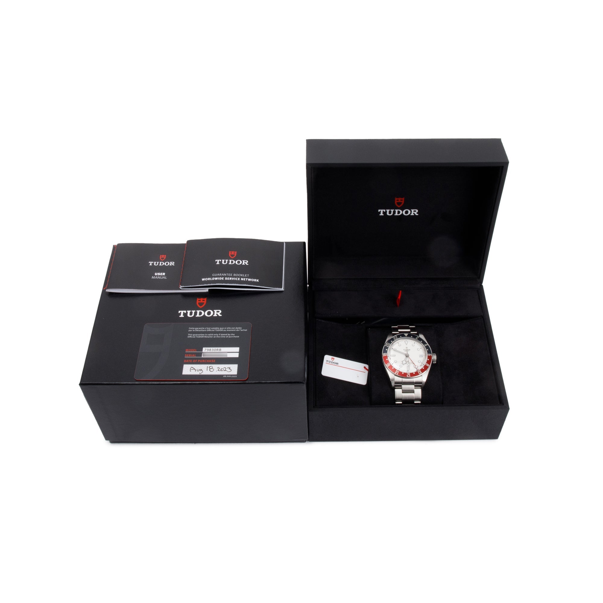Tudor 2023 Stainless Steel Black Bay GMT 41 MM Automatic Watch w/ Box & Papers