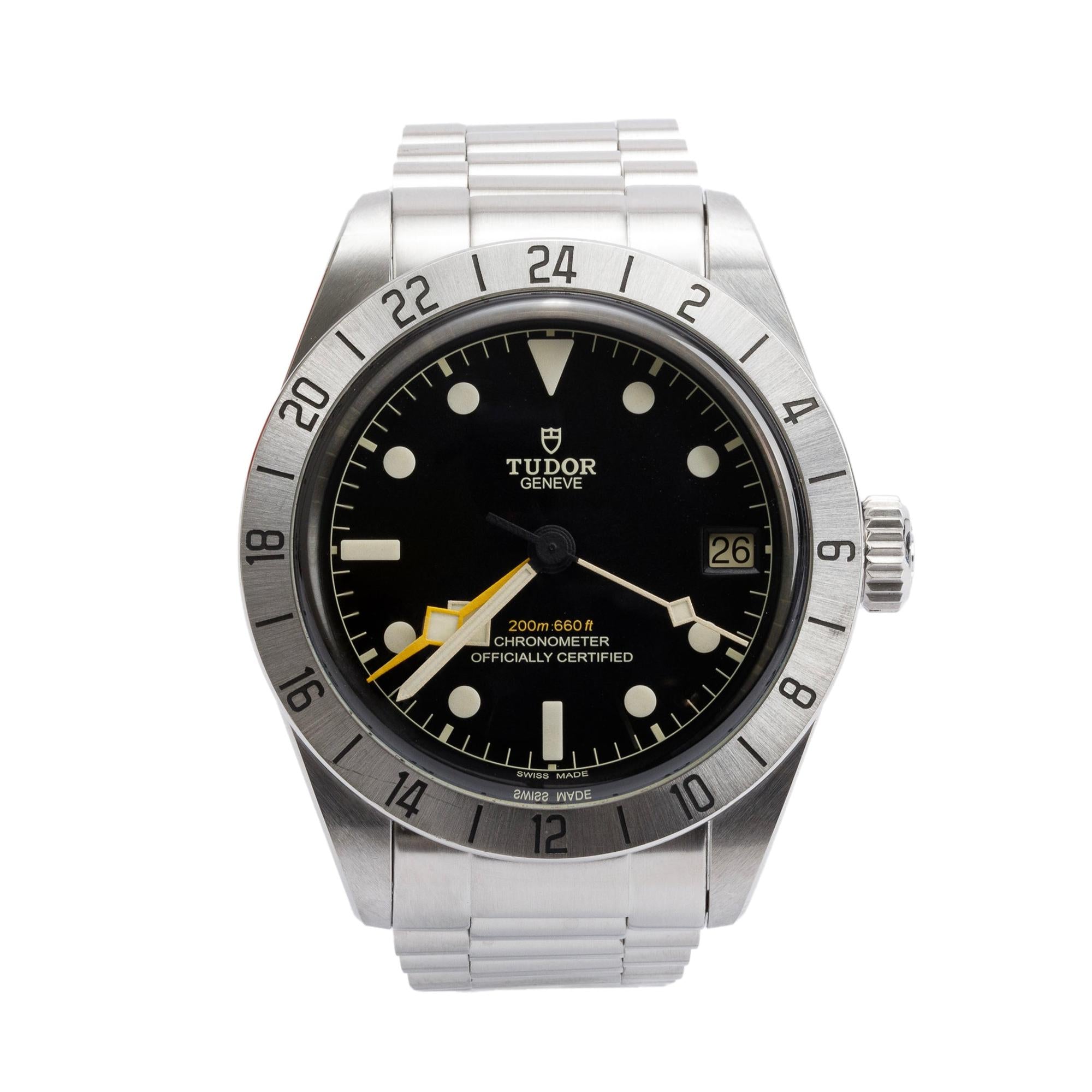 Tudor 2023 Stainless Steel Black Bay Pro 39 MM Automatic Watch w/ Box & Papers