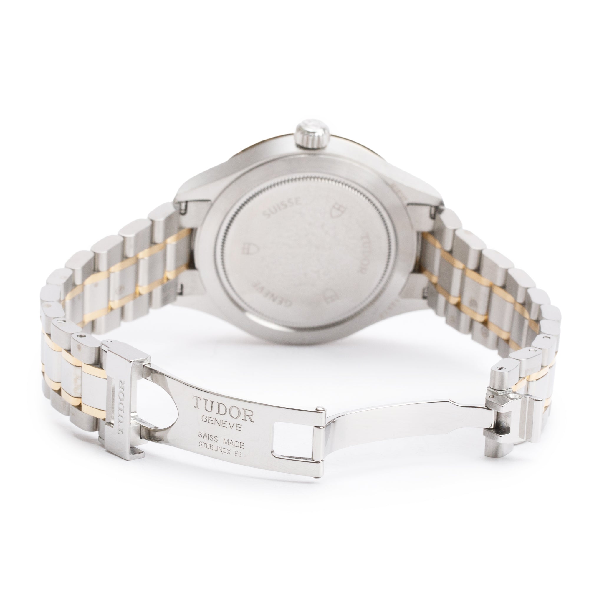 Tudor 2024 Stainless Steel & 18k Yellow Gold Style 38 MM Automatic Watch 12513 w/ Box & Papers