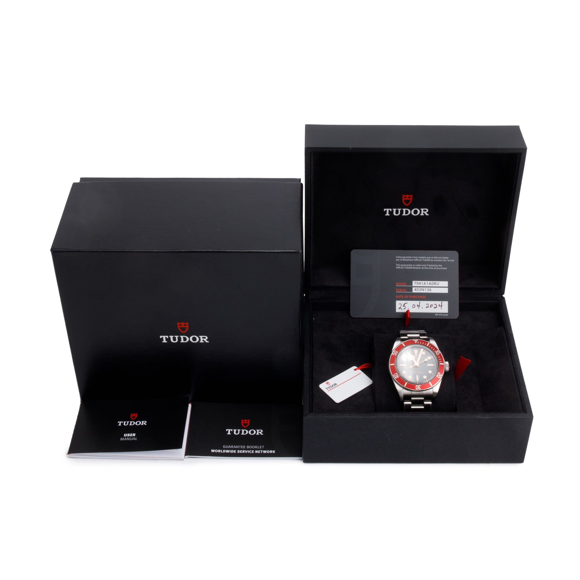 Tudor 2024 Stainless Steel Black Bay 41 MM Automatic Watch 7941A1A0RU w/ Box & Papers