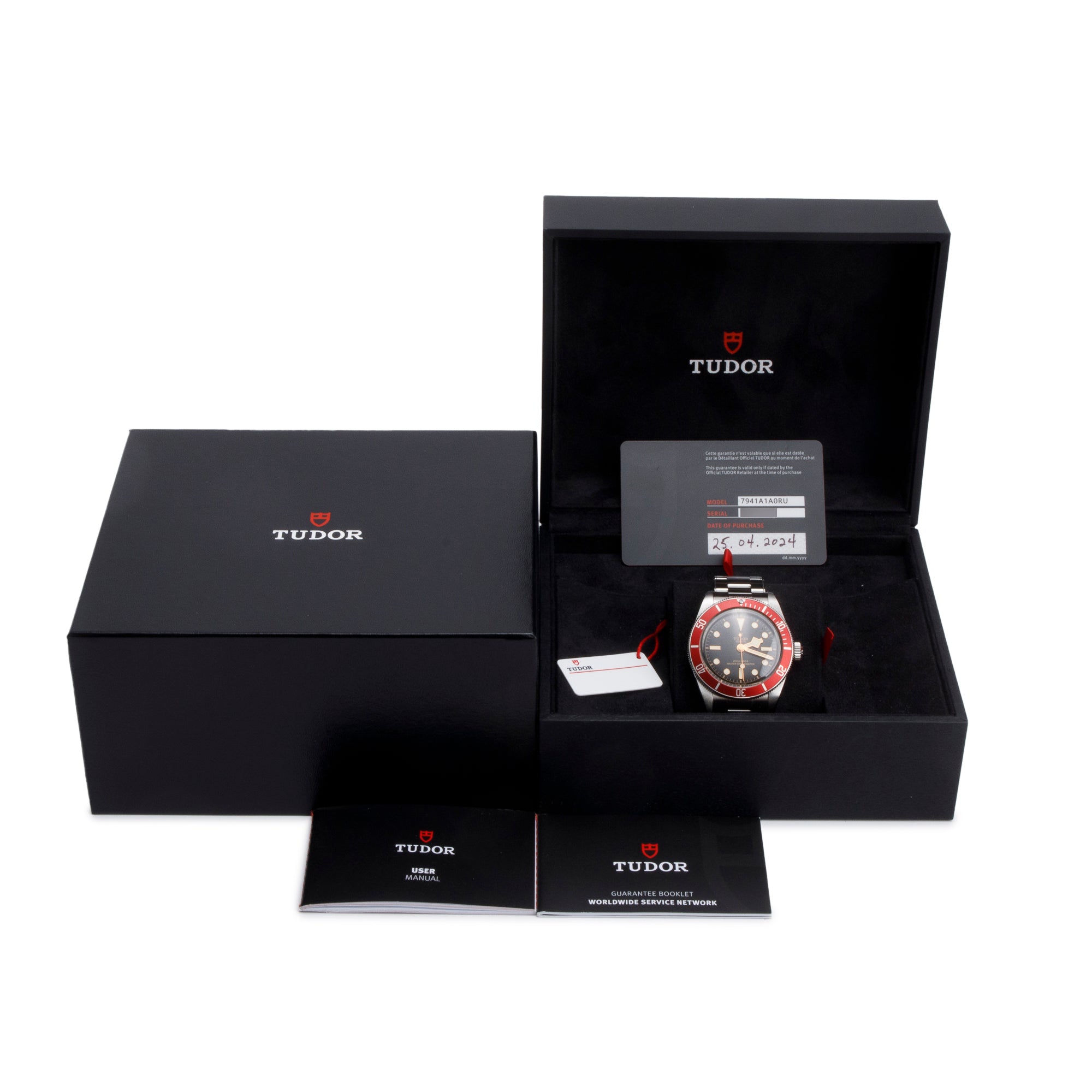 Tudor 2024 Stainless Steel Black Bay 41 MM Automatic Watch 7941A1A0RU w/ Box & Papers