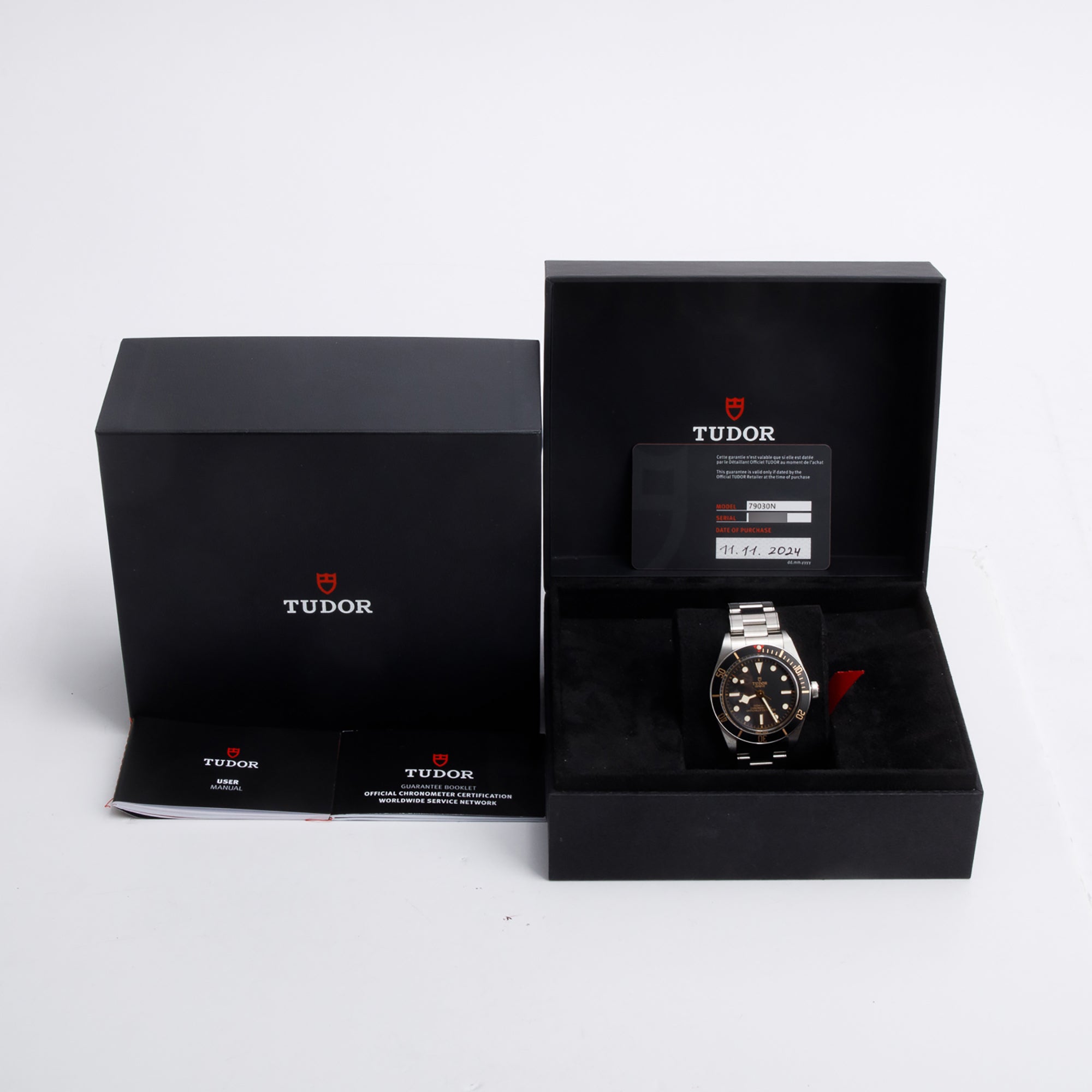 Tudor 2024 Stainless Steel Black Bay Fifty-Eight 39 MM Automatic Watch 79030N w/ Box & Papers