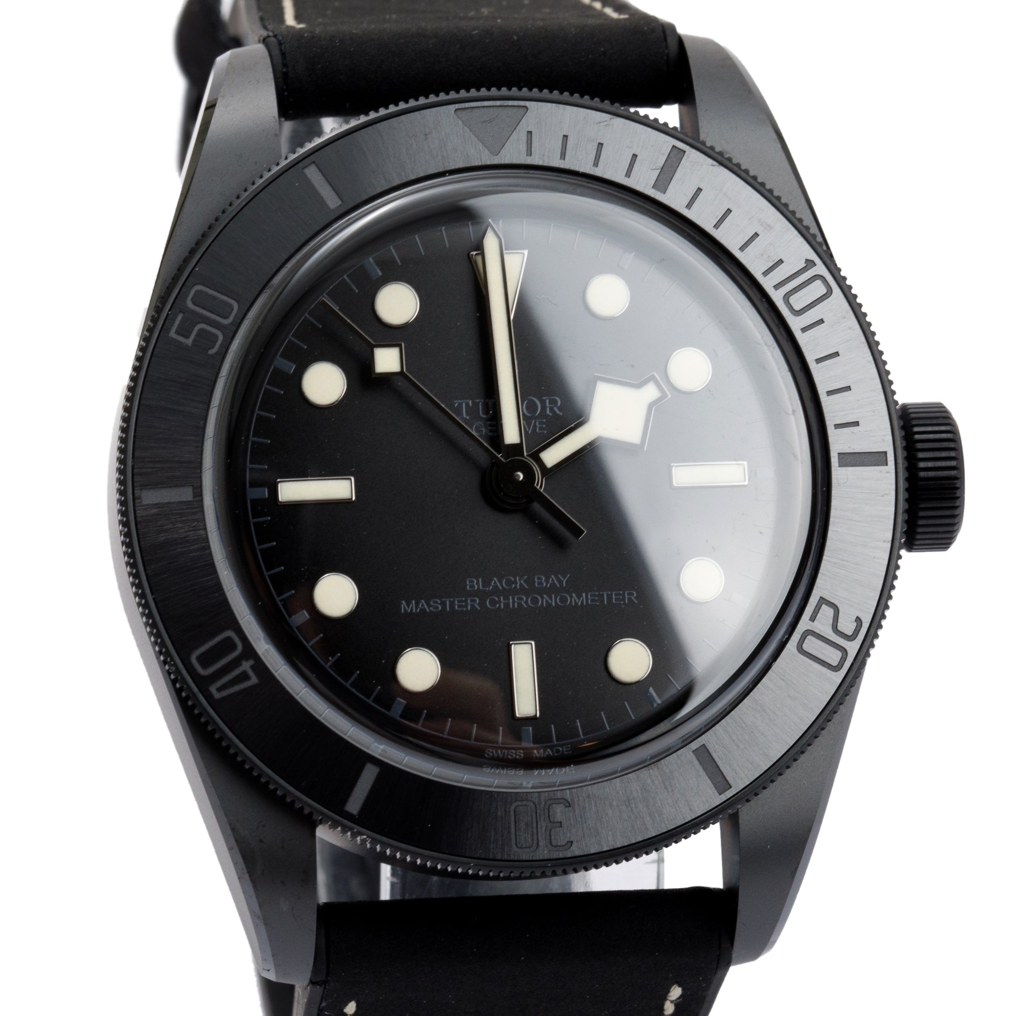 Tudor Black Ceramic Black Bay 41 MM Automatic Watch w/ Box, Papers & Extra Strap