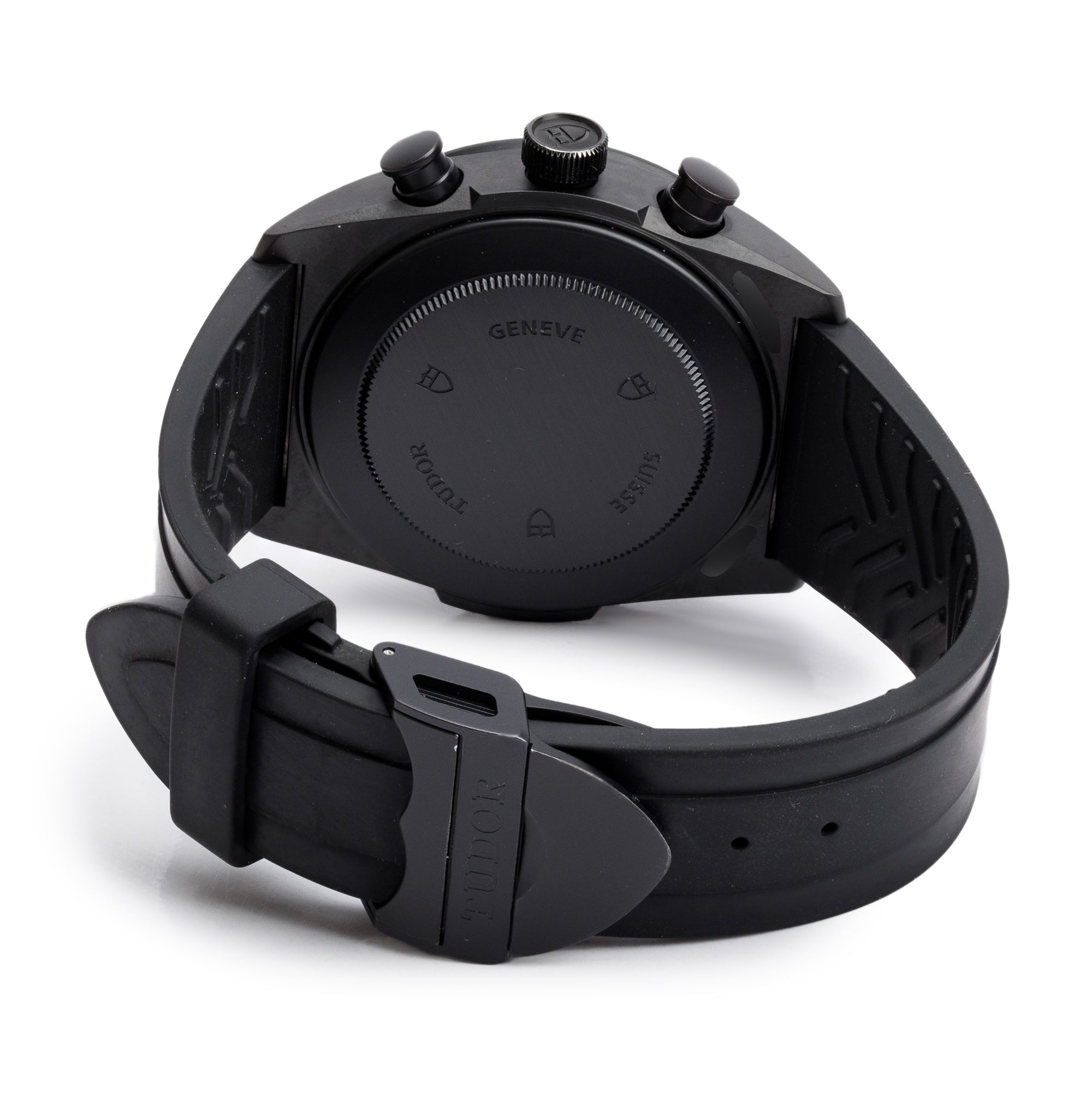 Tudor Black Ceramic Fastrider Black Shield Red Dial 42 MM Chronograph Automatic Watch 42000CR w/ Box & Papers