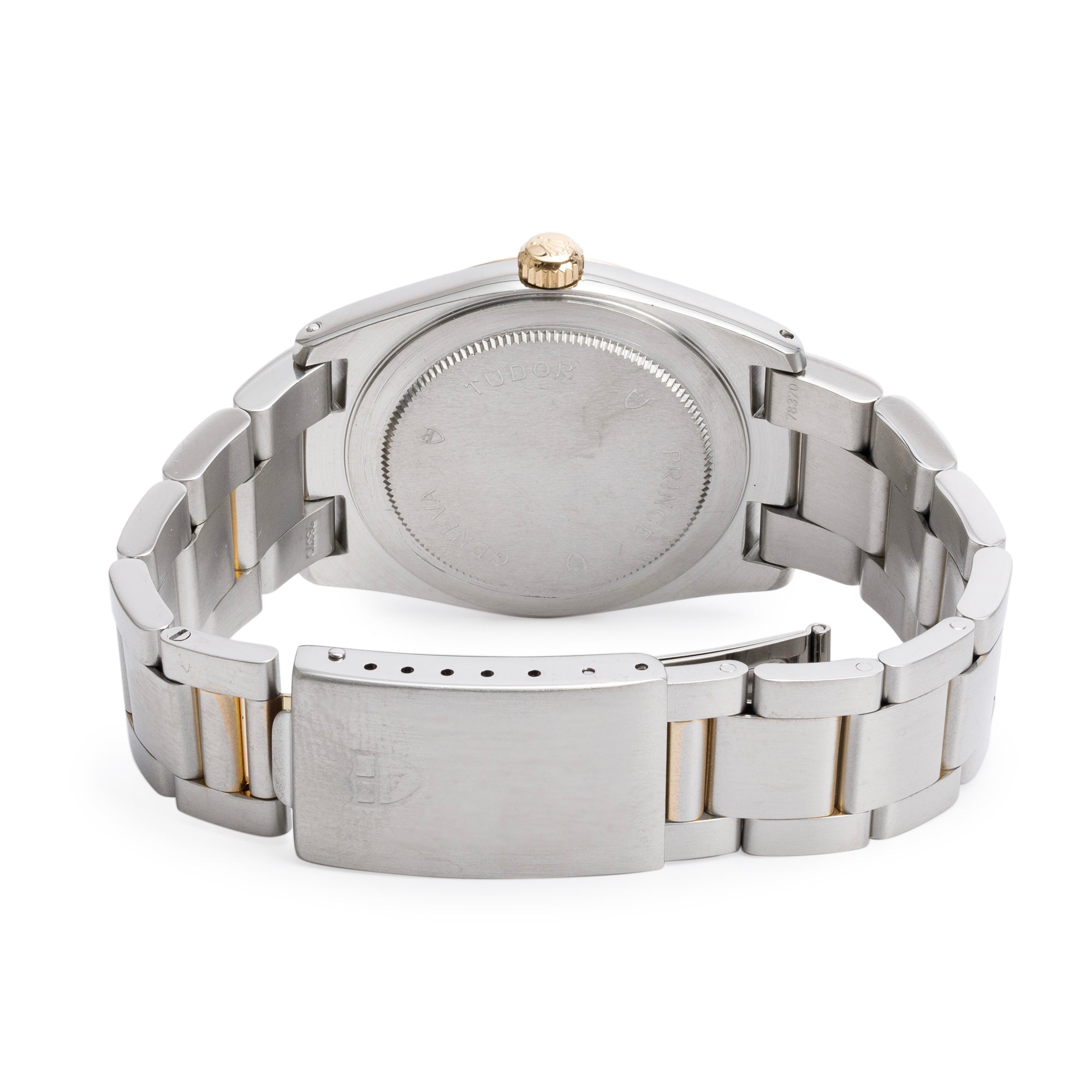Tudor Stainless Steel & 14k Yellow Gold Prince Oysterdate 34 MM Quartz Watch w/ Papers