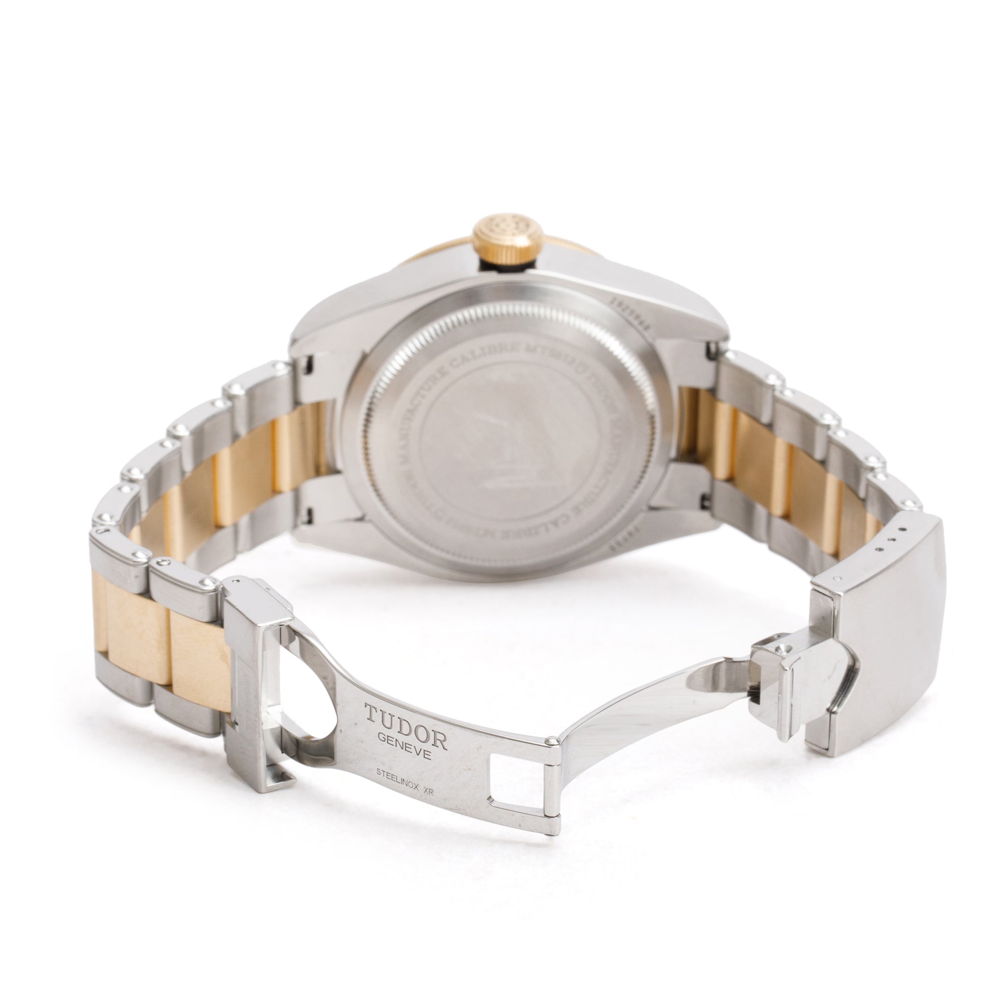 Tudor Stainless Steel & 18k Yellow Gold Black Bay 41 MM Automatic Watch 79733N w/ Box & Papers