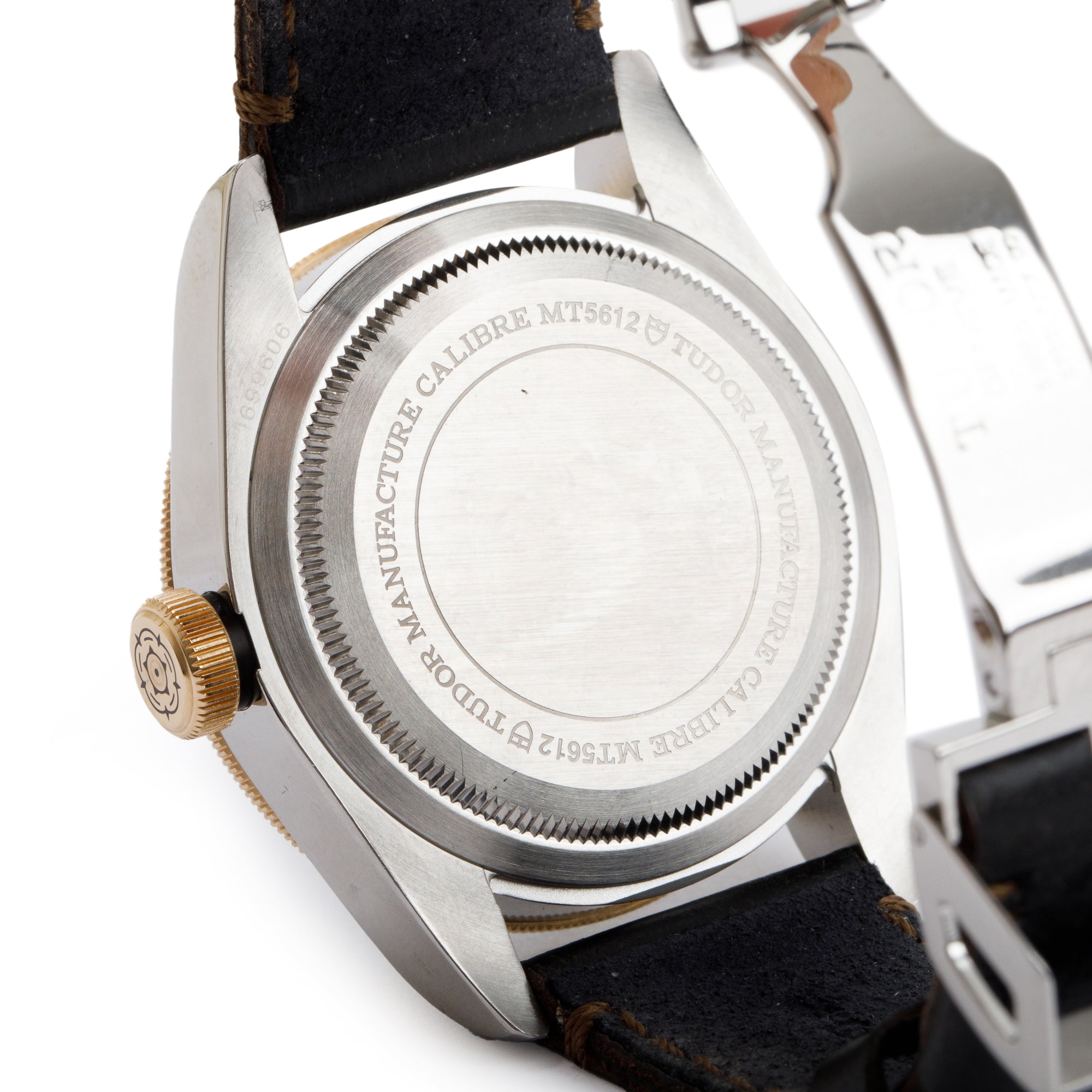 Tudor Stainless Steel & 18k Yellow Gold Black Bay 41 MM Automatic Watch w/ Box, Papers, Extra Strap