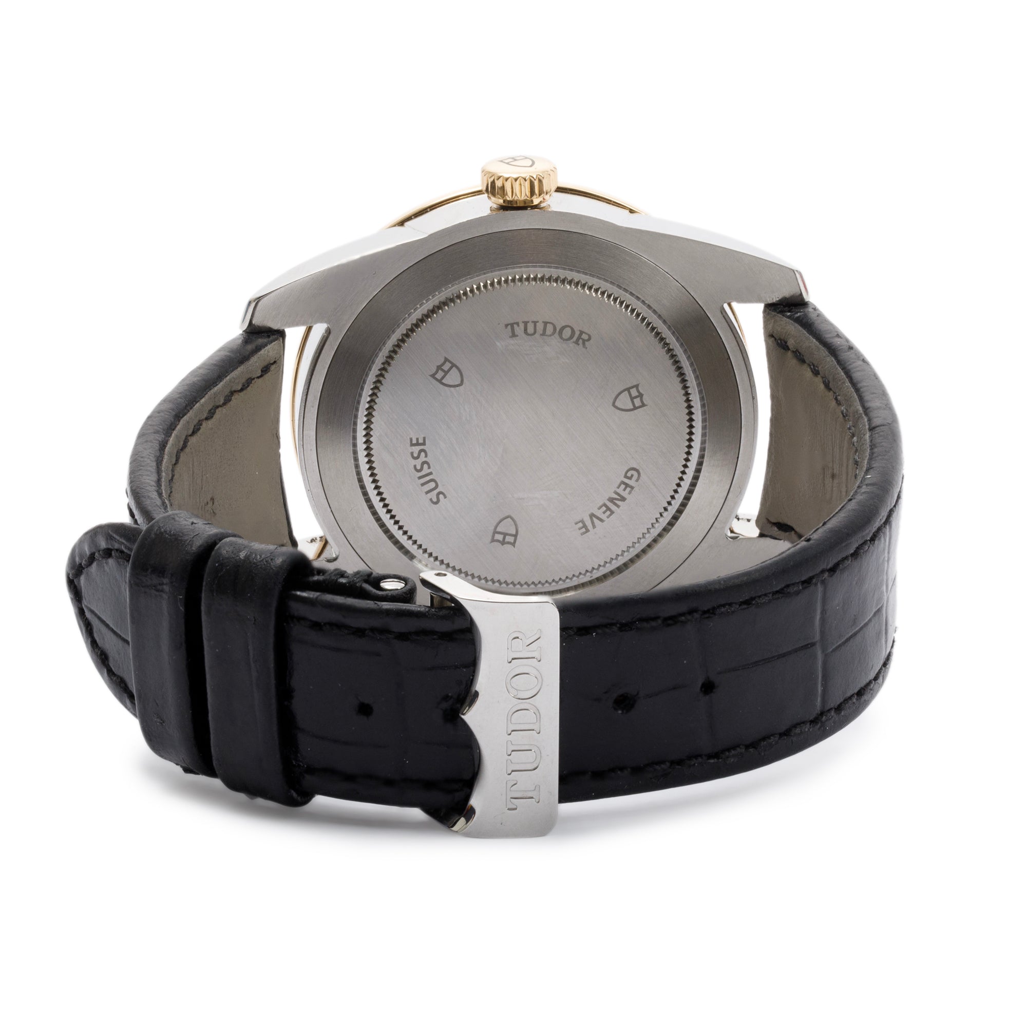 Tudor Stainless Steel & 18k Yellow Gold Glamour Double Date 42 MM Automatic Watch