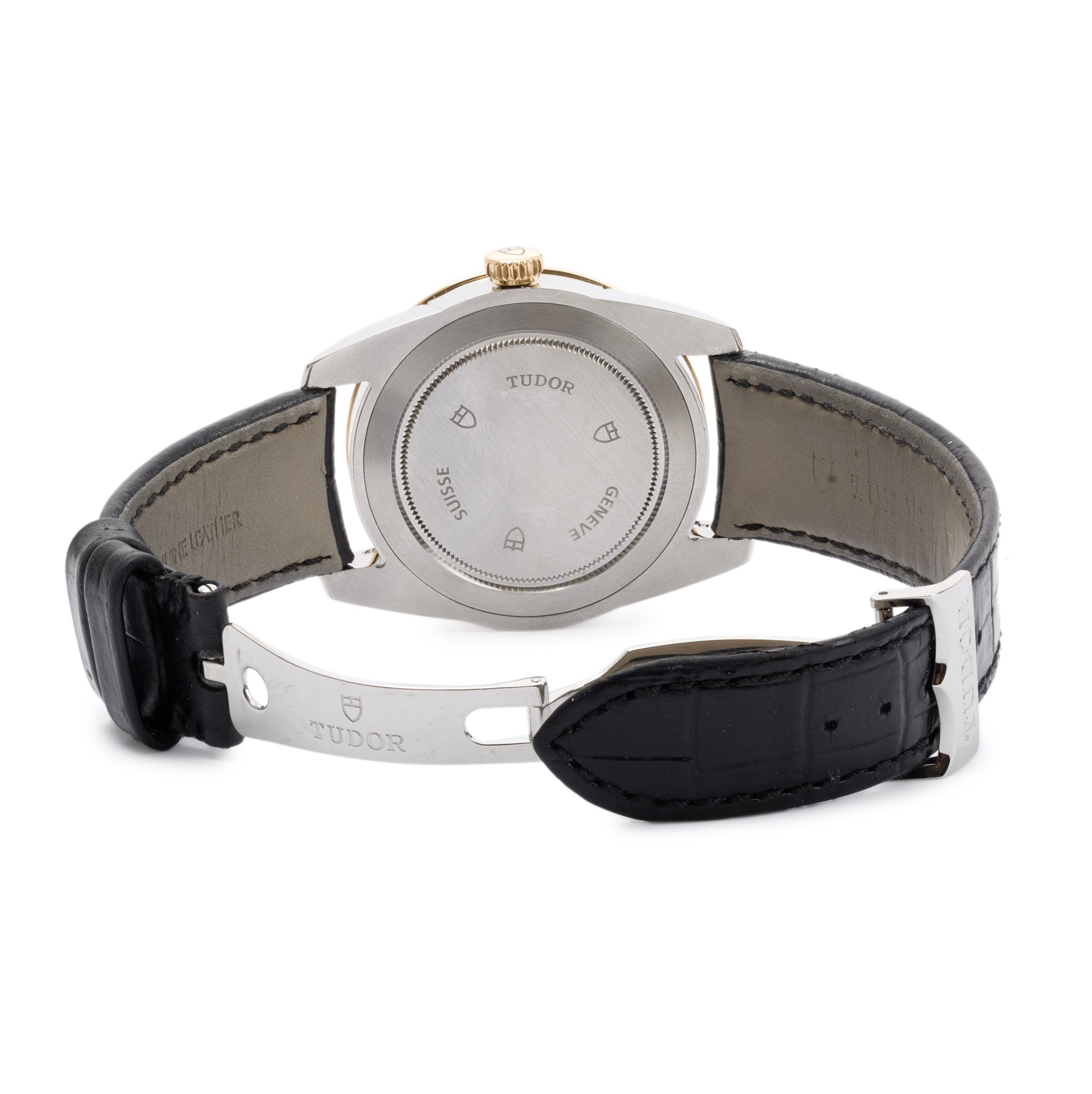 Tudor Stainless Steel & 18k Yellow Gold Glamour Double Date 42 MM Automatic Watch