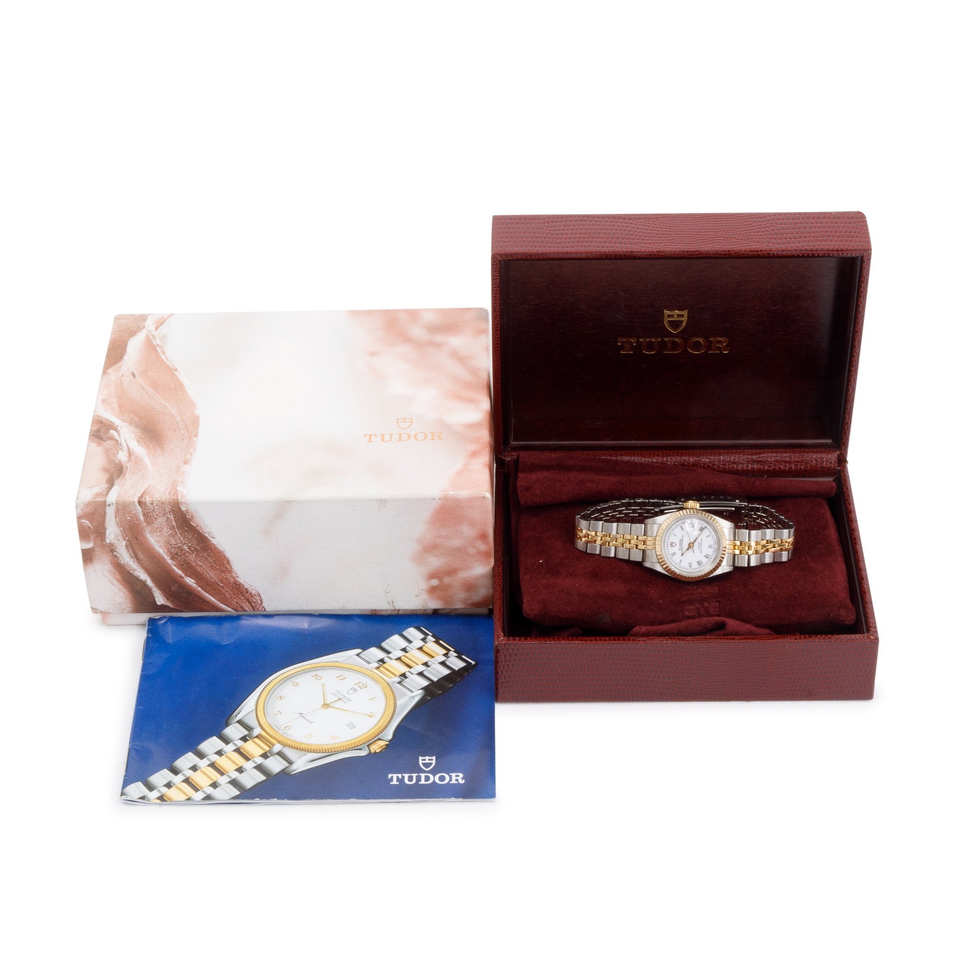 Tudor Stainless Steel & 18k Yellow Gold Princess Oysterdate 25 MM Automatic Watch w/ Box
