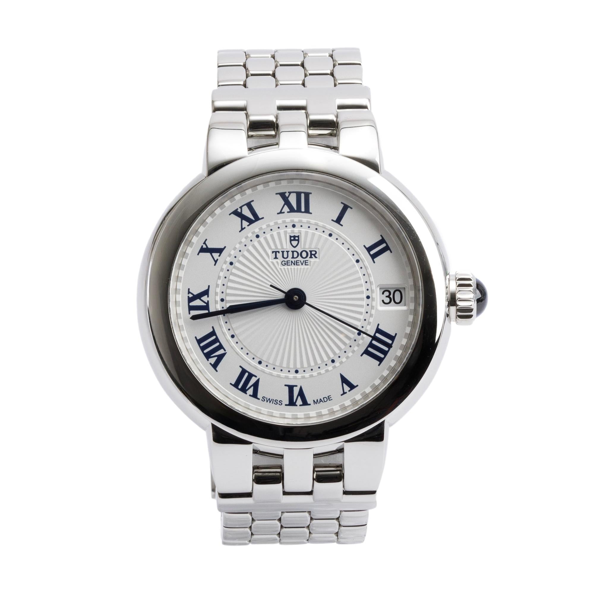 Tudor Stainless Steel Clair de Rose 34 MM Automatic Watch 35800 w/ Box & Papers