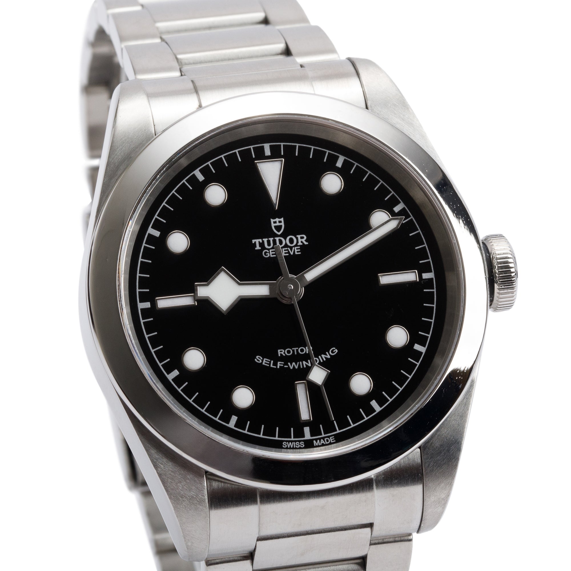 Tudor Stainless Steel Heritage Black Bay 41 MM Automatic Watch 79540 w/ Box & Papers