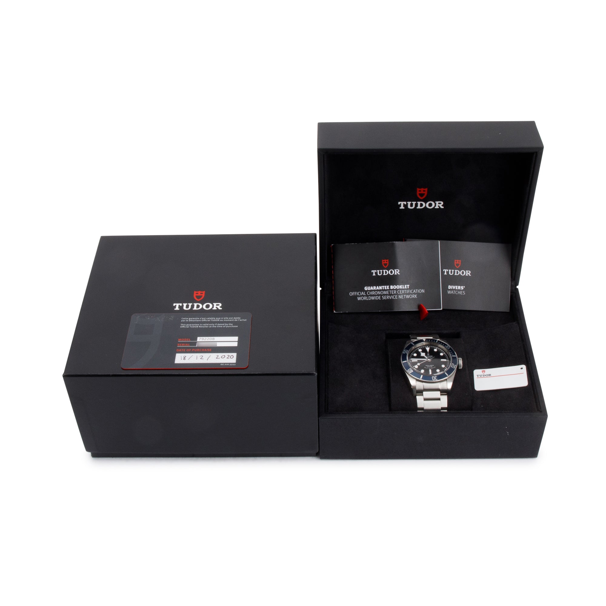Tudor Stainless Steel Heritage Black Bay 41 MM Classic Automatic Watch w/ Box & Papers