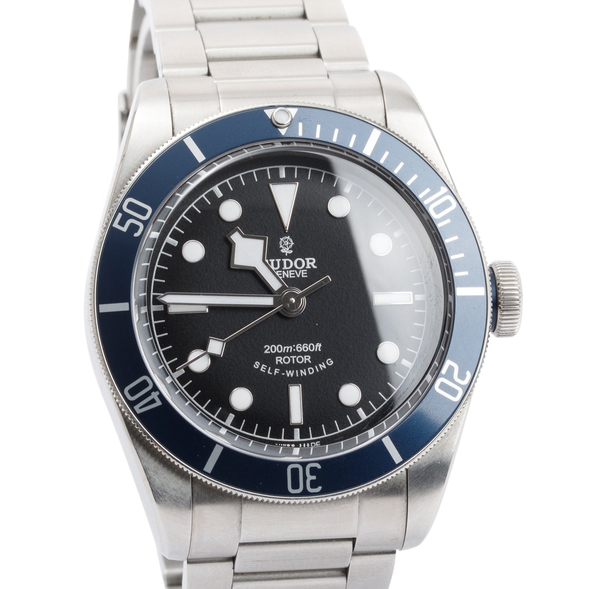Tudor Stainless Steel Heritage Black Bay 41 MM Classic Automatic Watch w/ Box & Papers