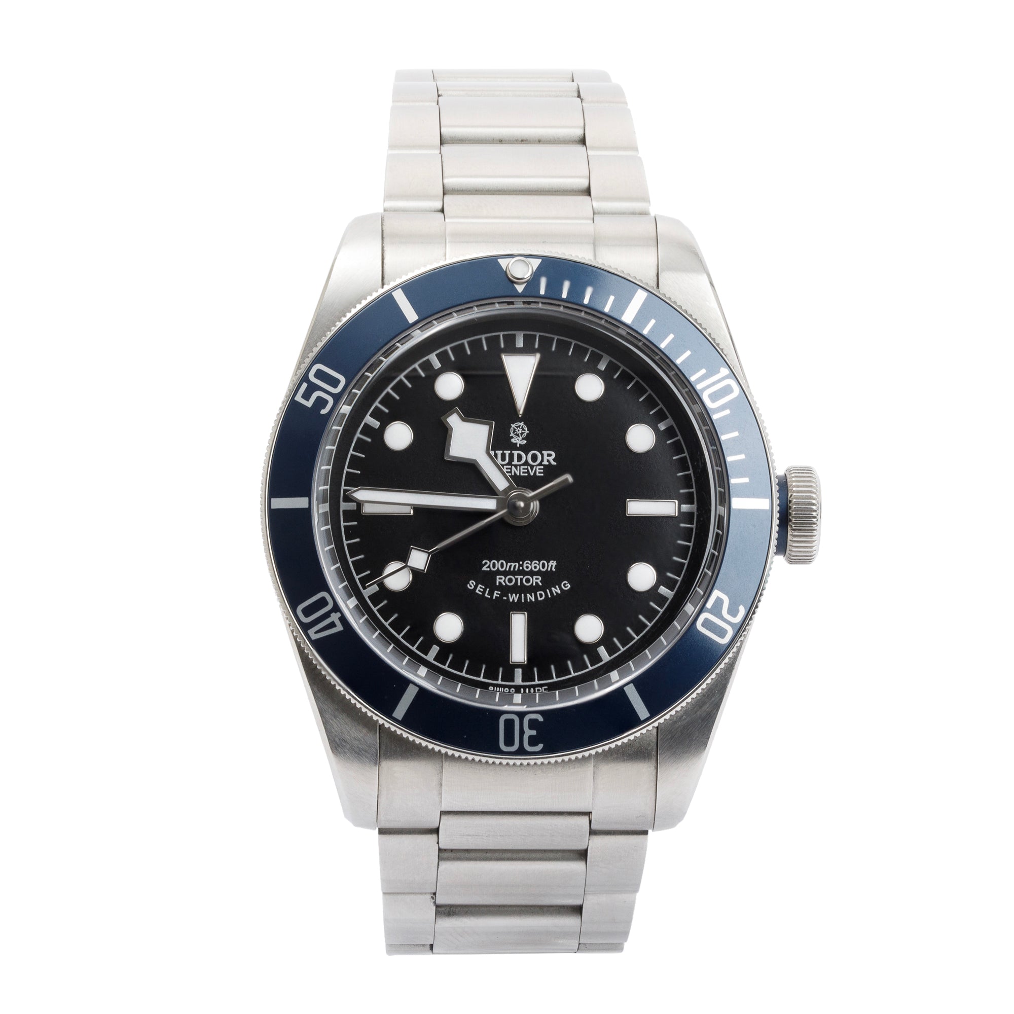 Tudor Stainless Steel Heritage Black Bay 41 MM Classic Automatic Watch w/ Box & Papers