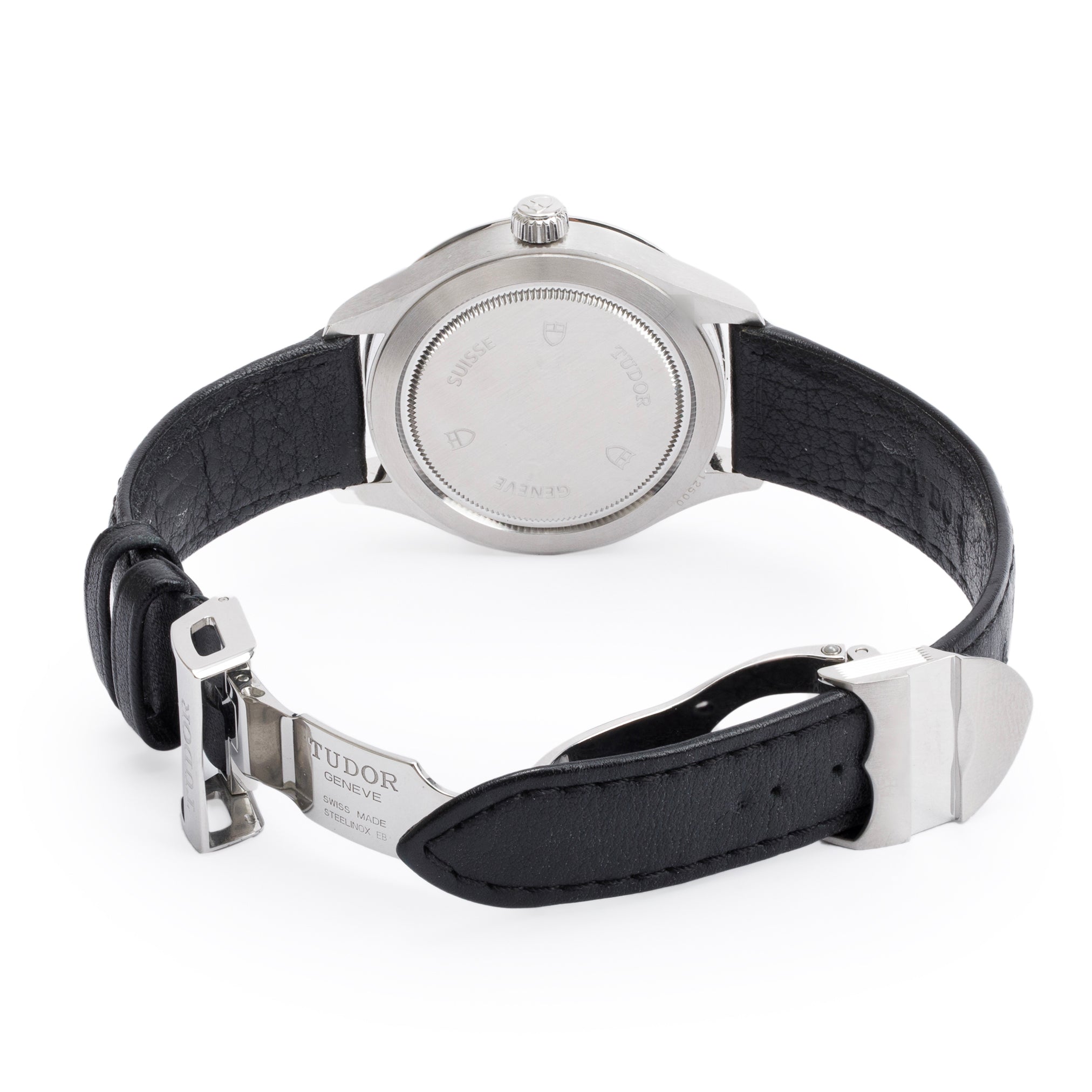 Tudor Stainless Steel Style 38 MM Automatic Watch 12500 w/ Box & Papers