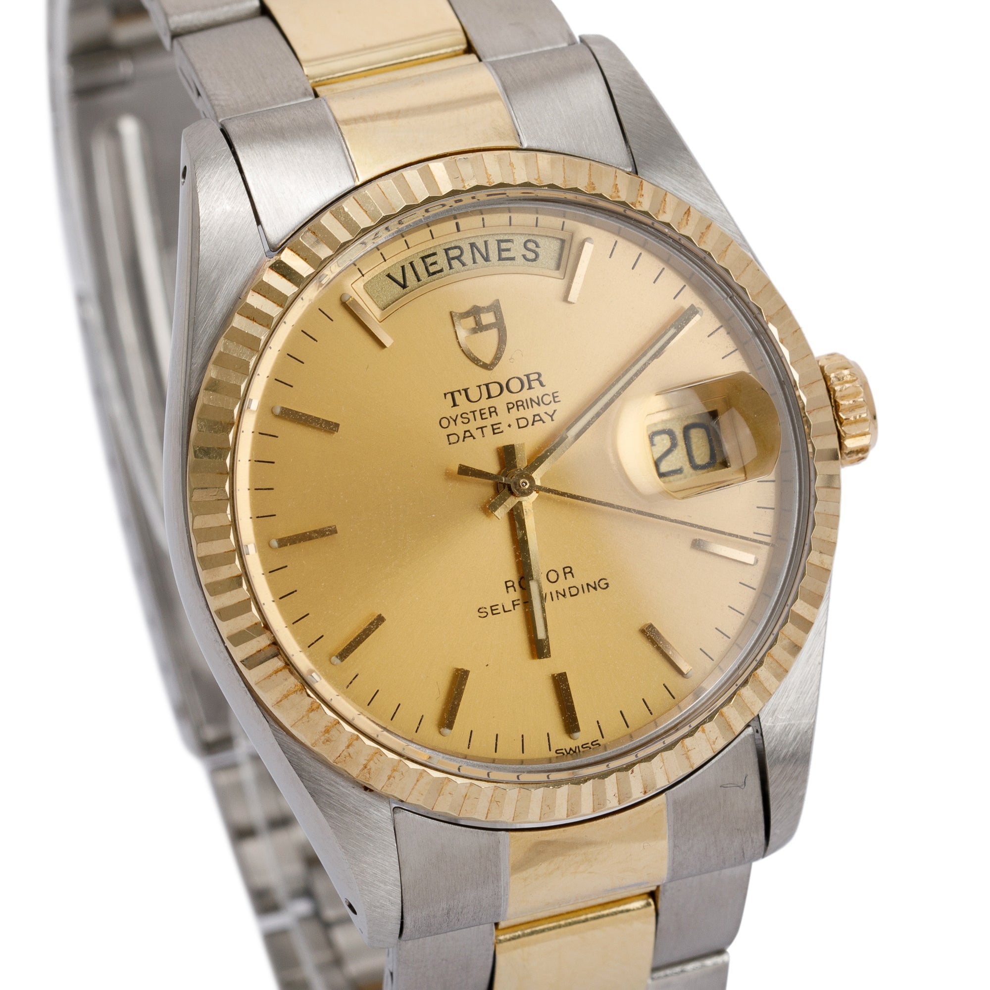 Tudor Two-Tone Oyster Prince Date Day 36 MM Automatic Watch