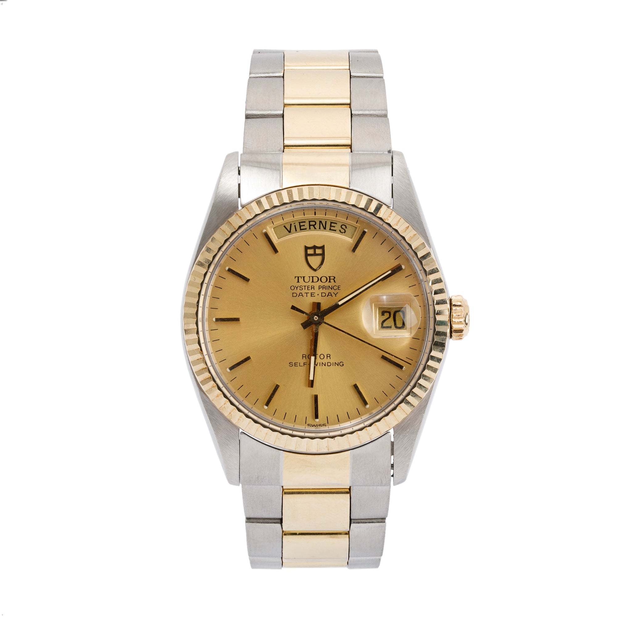 Tudor Two-Tone Oyster Prince Date Day 36 MM Automatic Watch