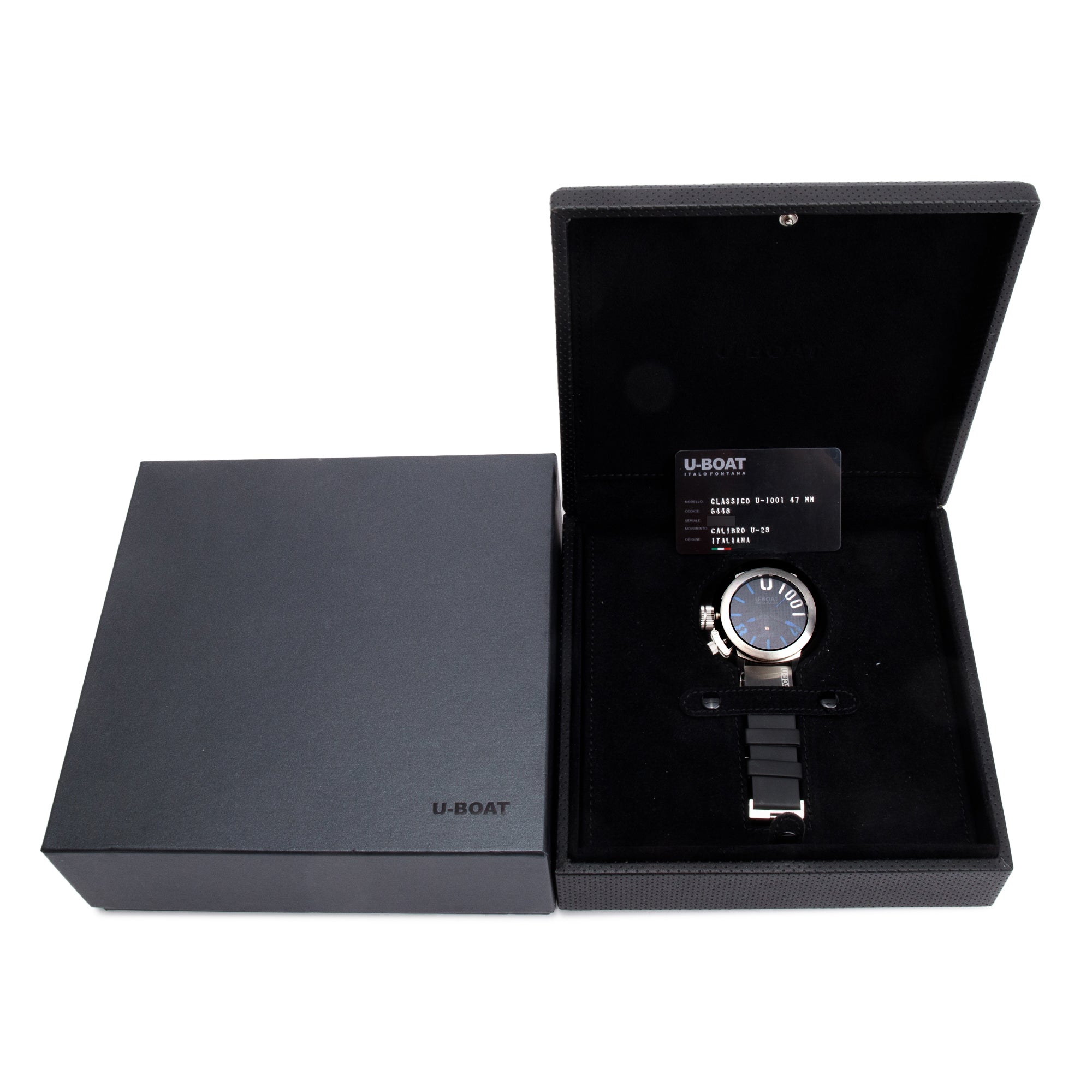 U-Boat Stainless Steel Limited Edition Classico U1001 47MM Automatic Watch w/ Box & Papers