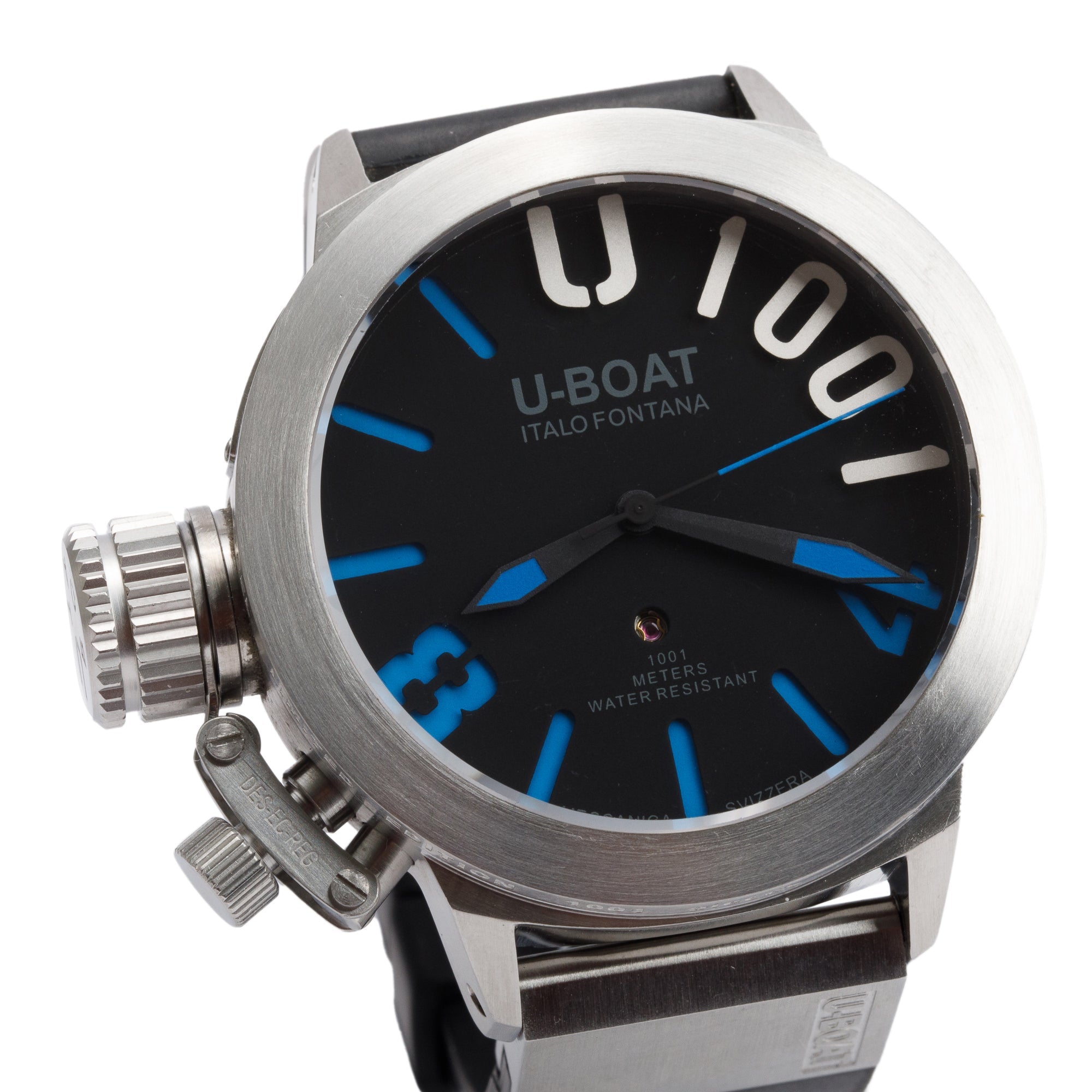 U-Boat Stainless Steel Limited Edition Classico U1001 47MM Automatic Watch w/ Box & Papers