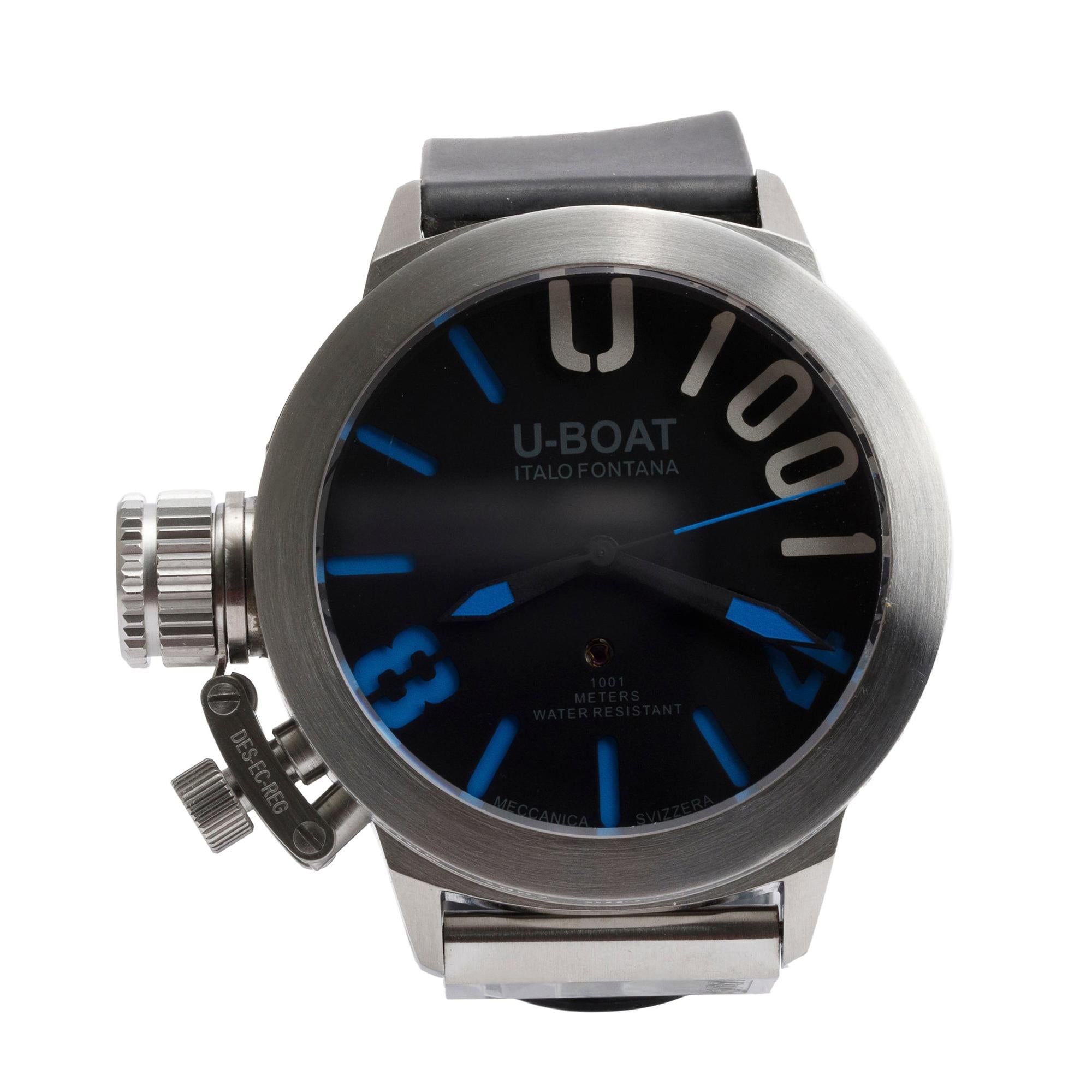 U-Boat Stainless Steel Limited Edition Classico U1001 47MM Automatic Watch w/ Box & Papers