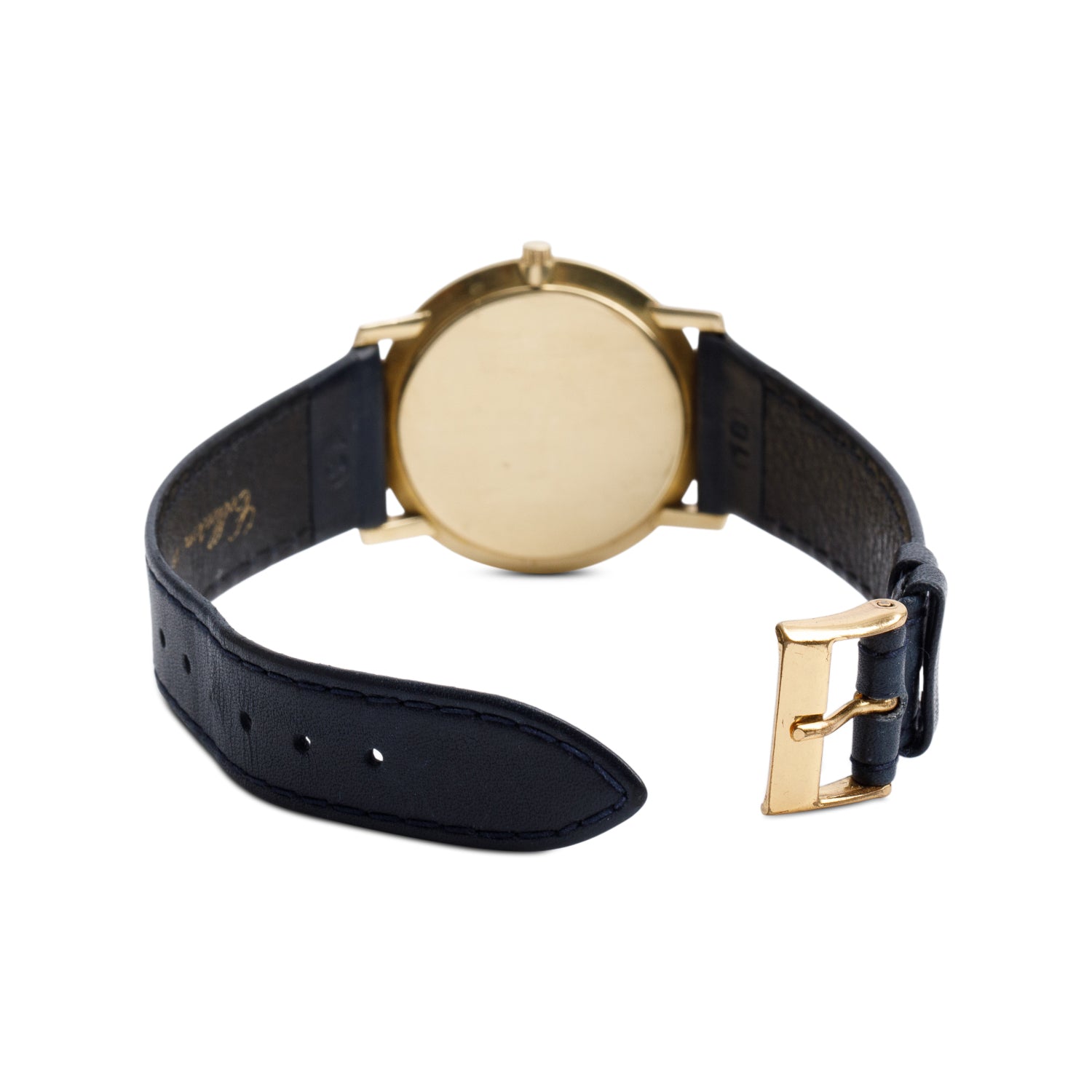 Vacheron Constantin Vintage 18k Yellow Gold Patrimony 32 Watch Blue Dial