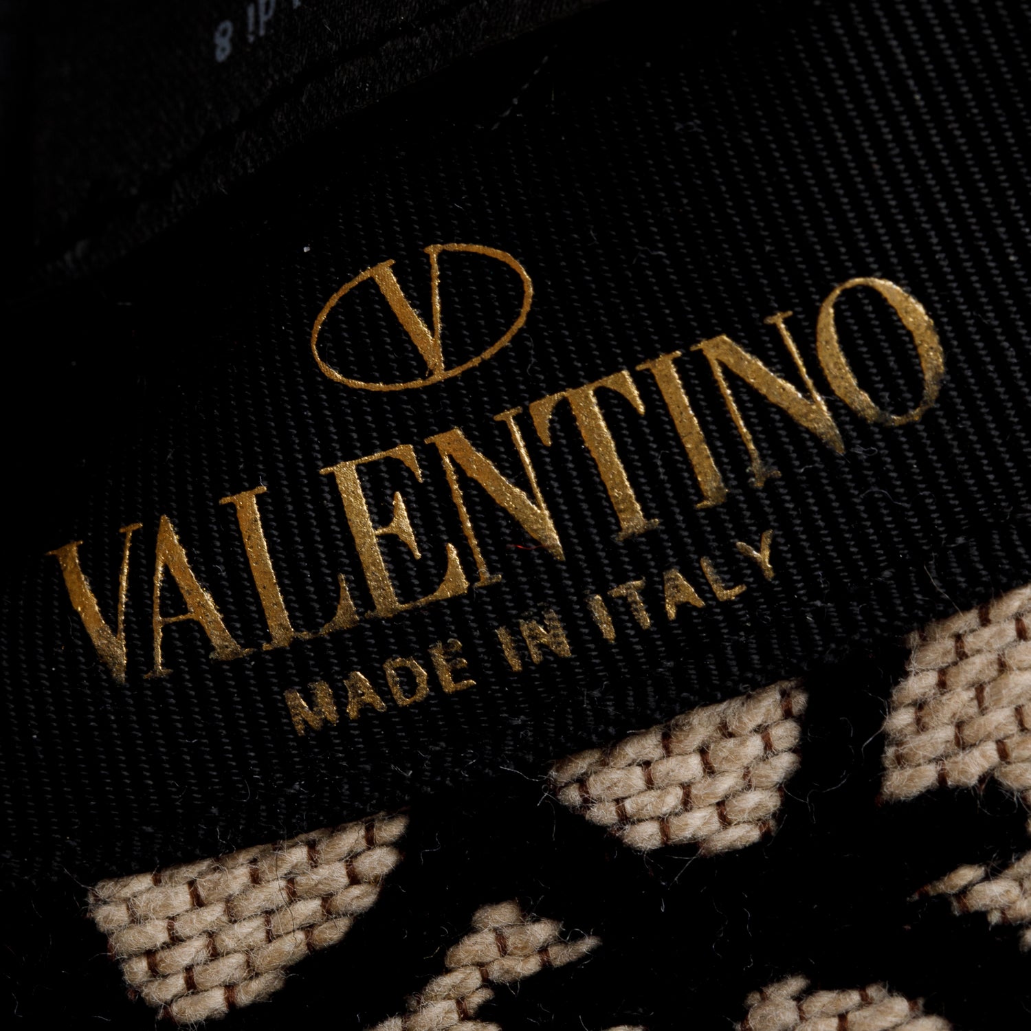 Valentino Beige Black Cotton Toile Iconographe Bucket Hat, Size M