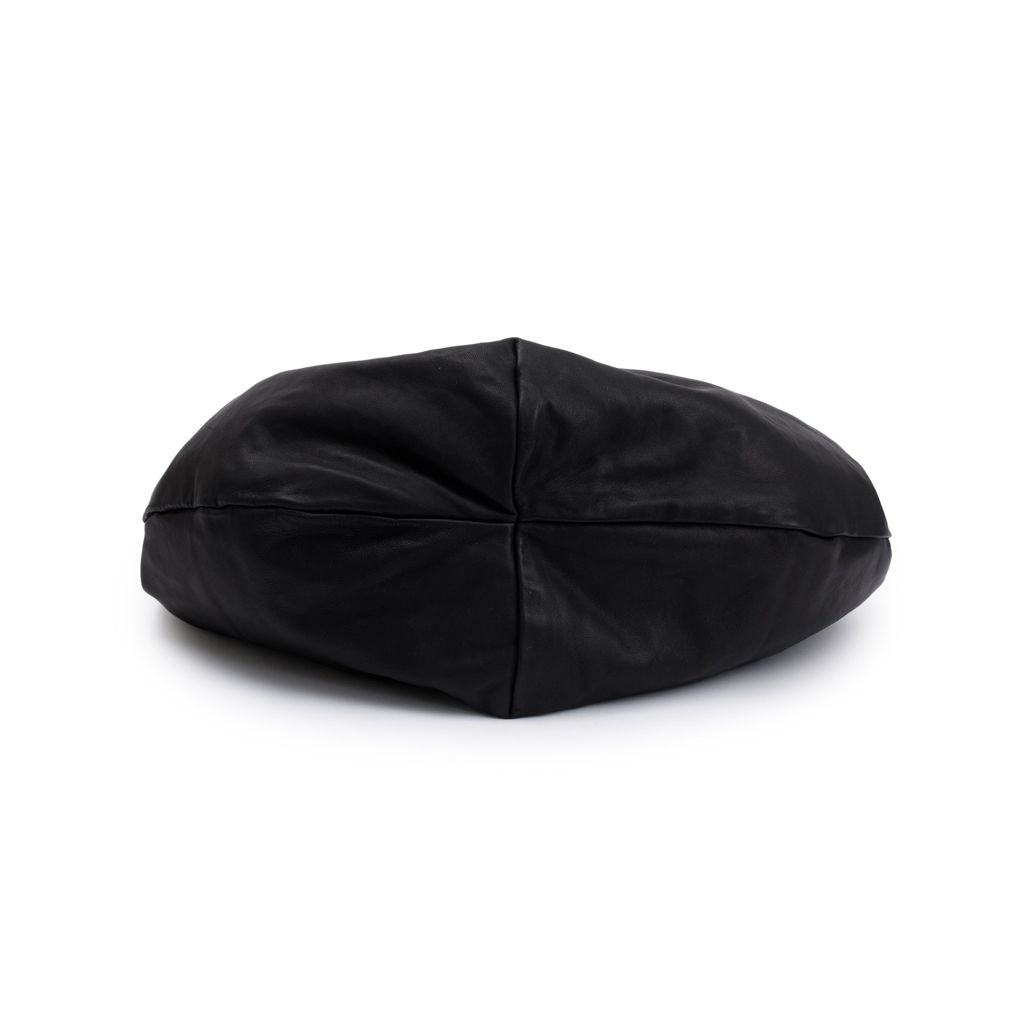 Valentino Black Calfskin Leather Bow Hobo