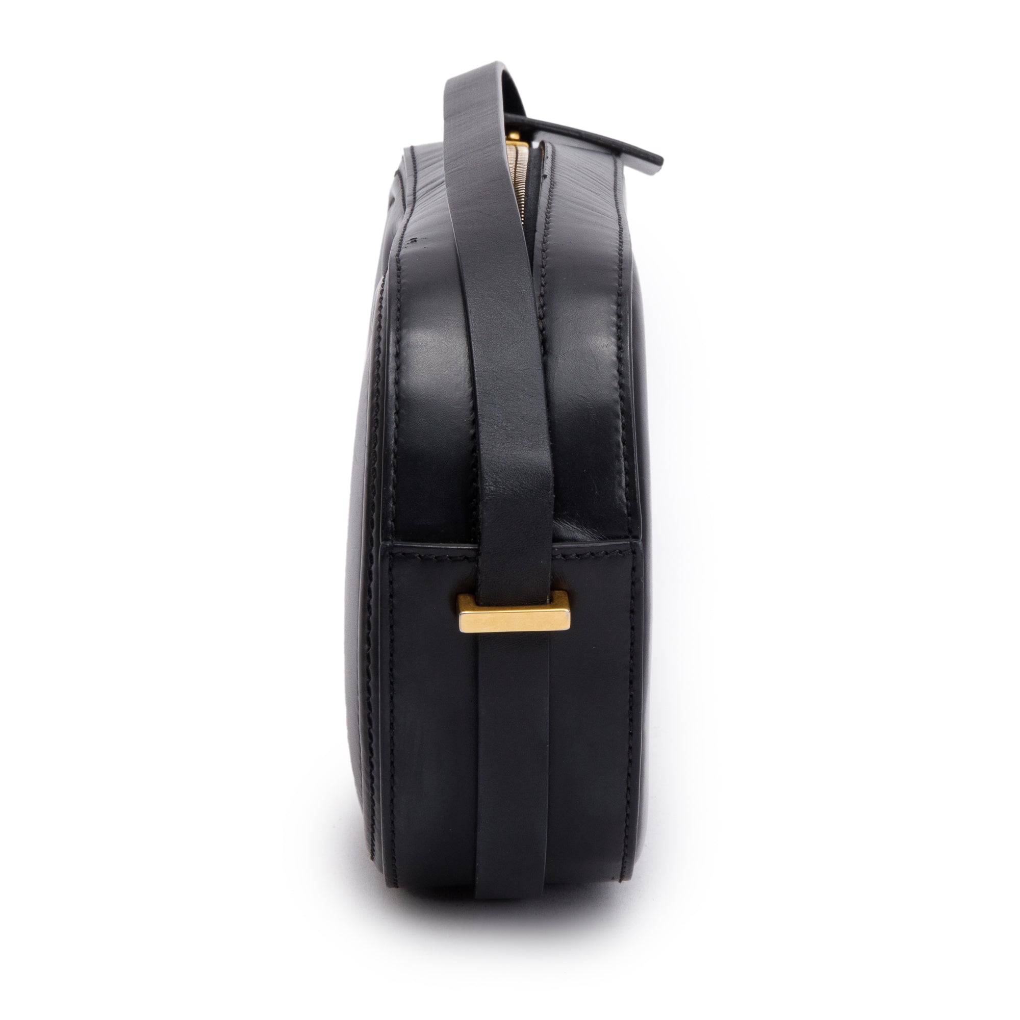 Valentino Black Calfskin Leather Vlogo Walk Crossbody Bag