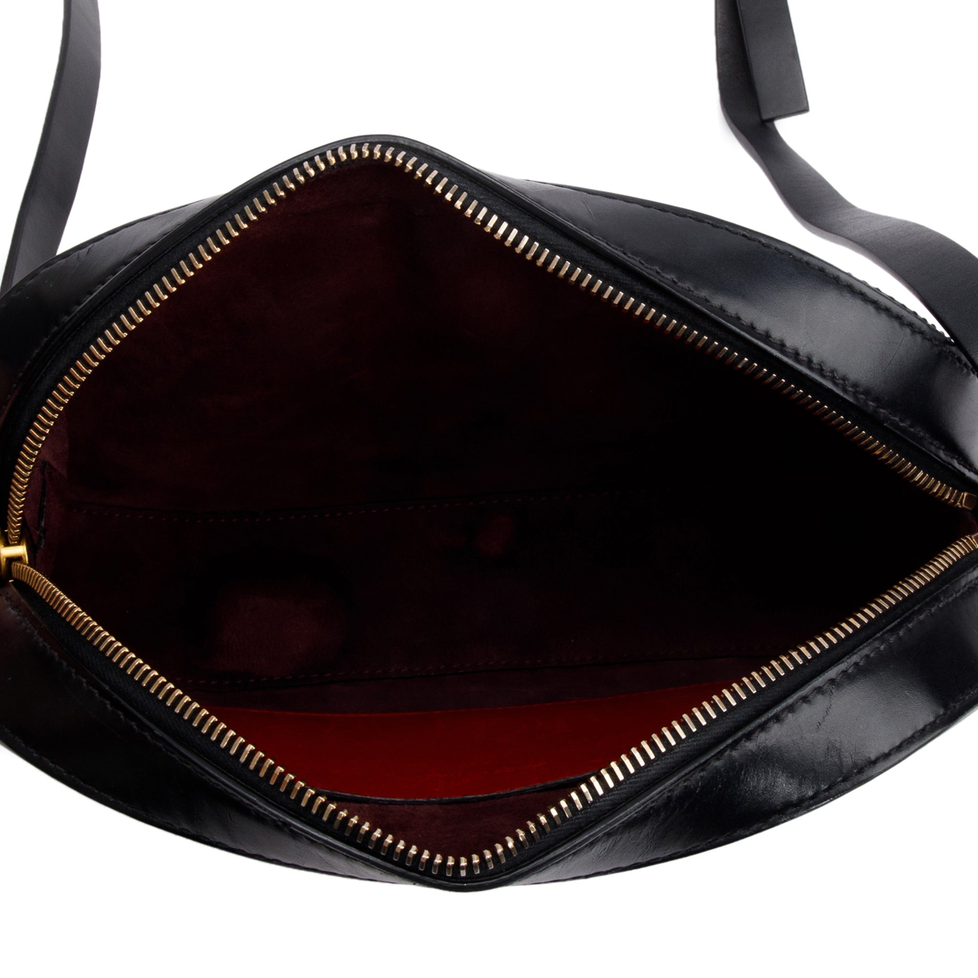 Valentino Black Calfskin Leather Vlogo Walk Crossbody Bag