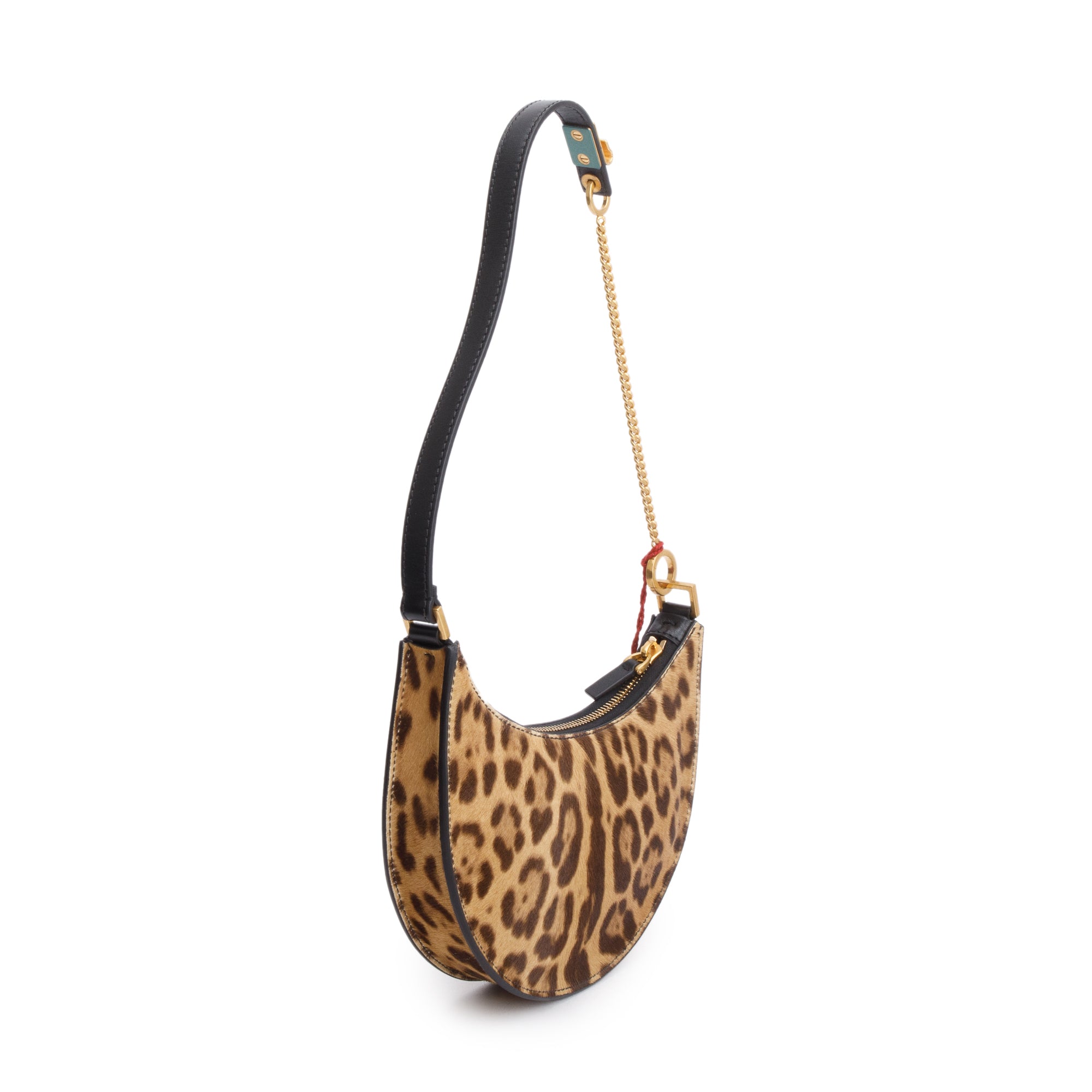 Valentino Calf Hair Leopard Print Mini Vlogo Hobo Bag w/ Box