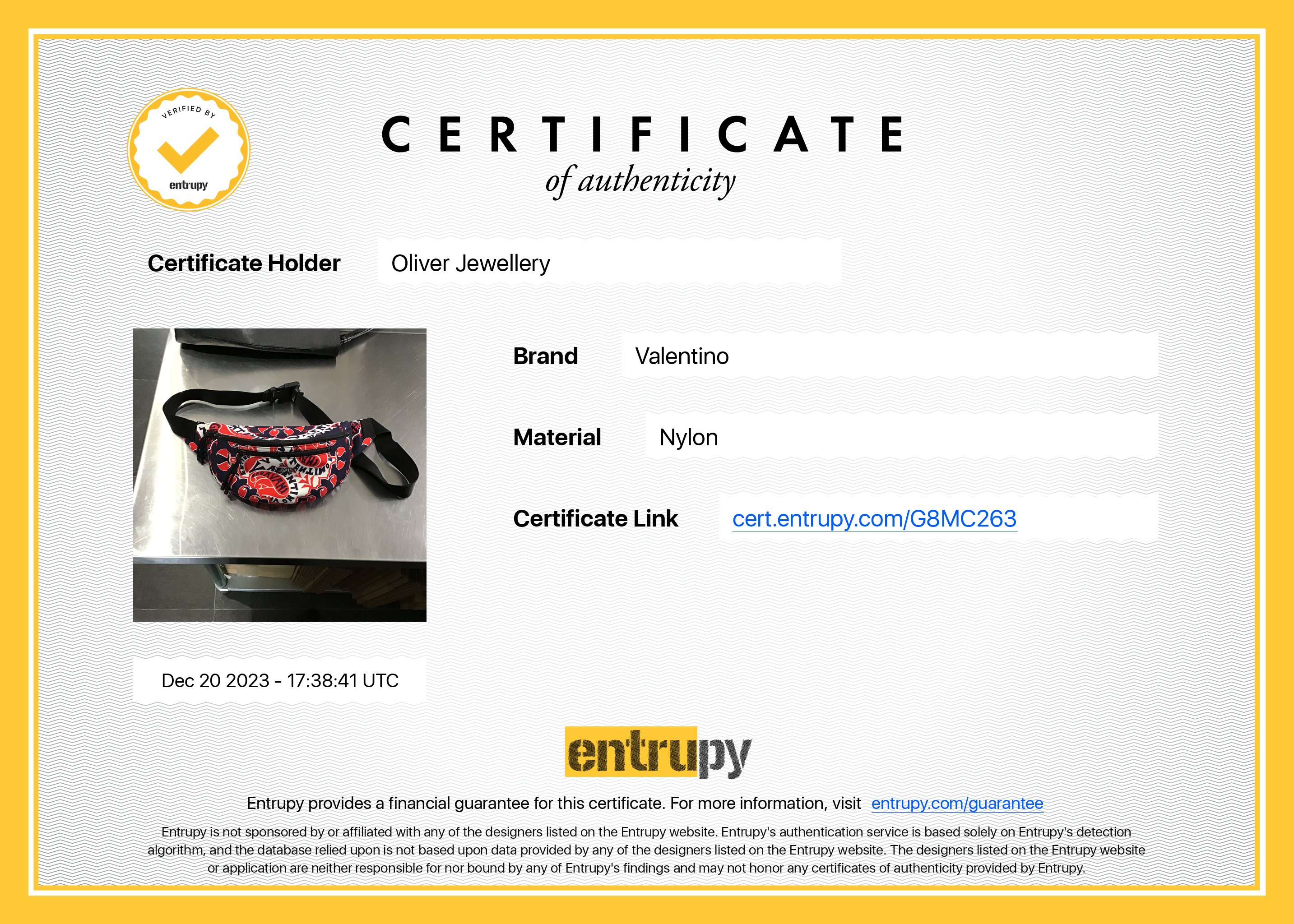 Valentino Multicolour Printed Nylon Wait Bag