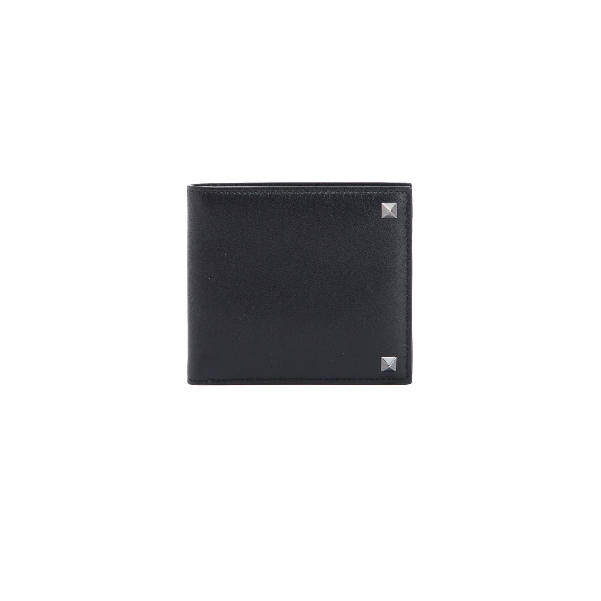 Valentino Rockstud Leather Bifold Wallet w/ Box