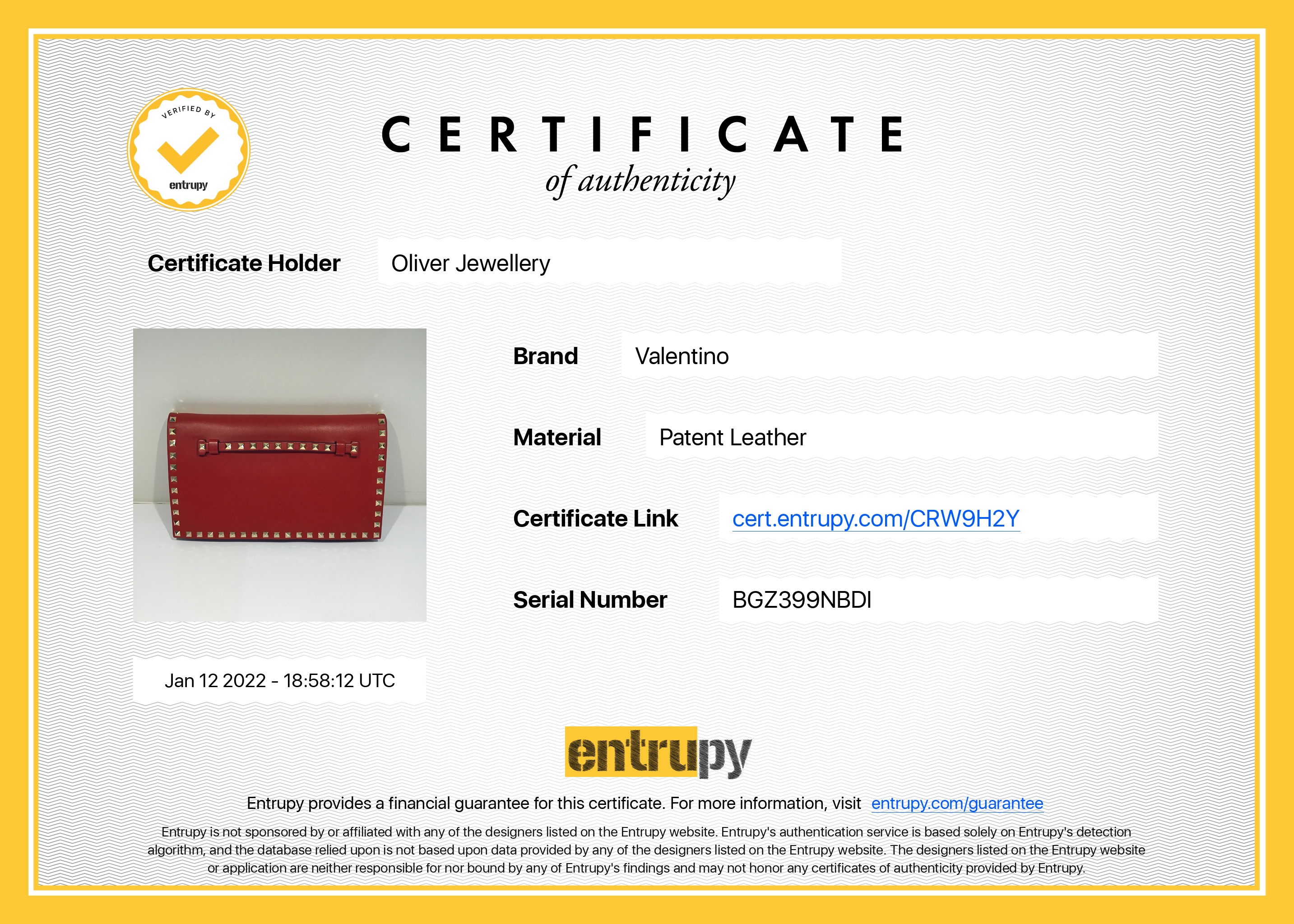 Valentino Rockstud Leather Clutch