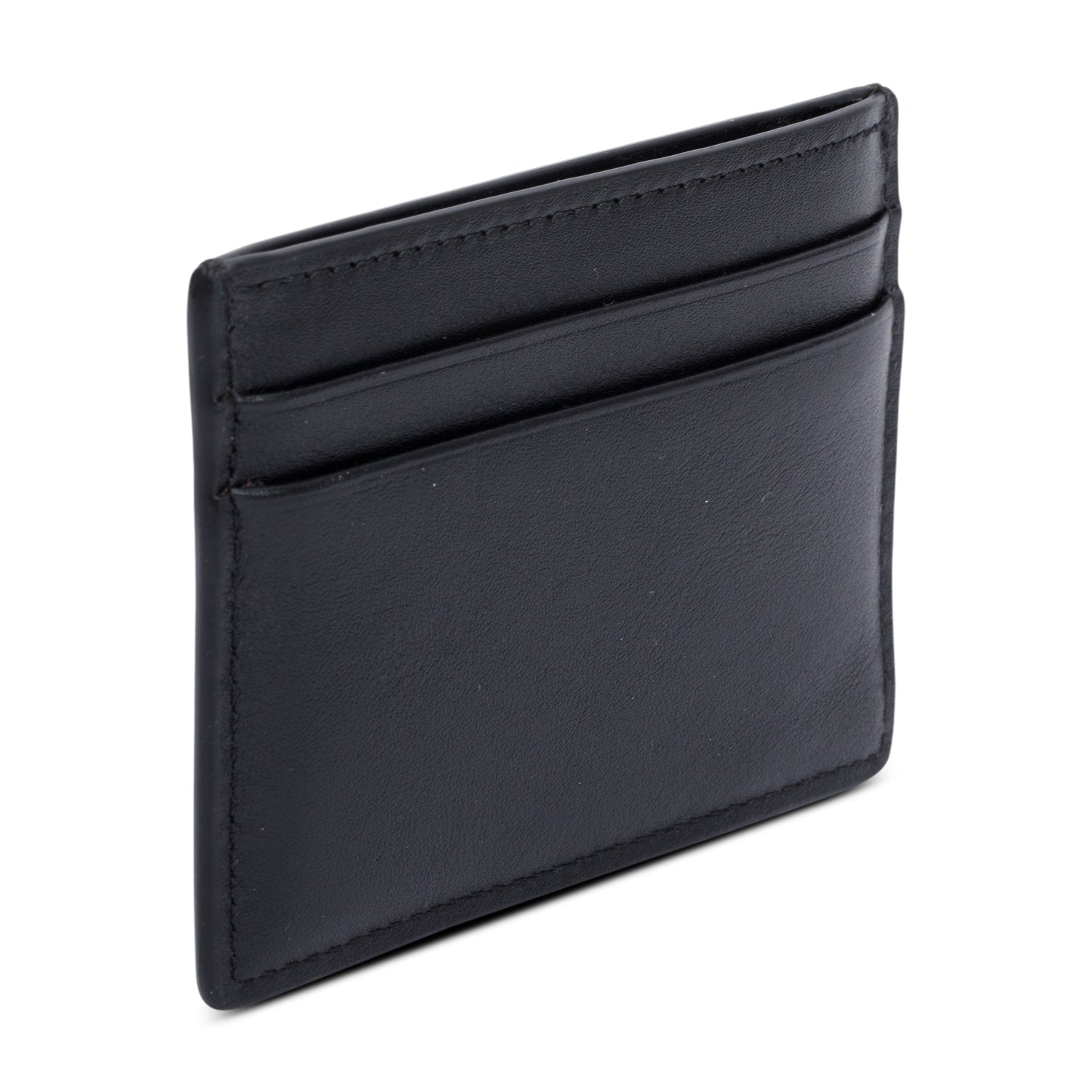 Valentino X Undercover Skull Logo Black Leather Card Holder