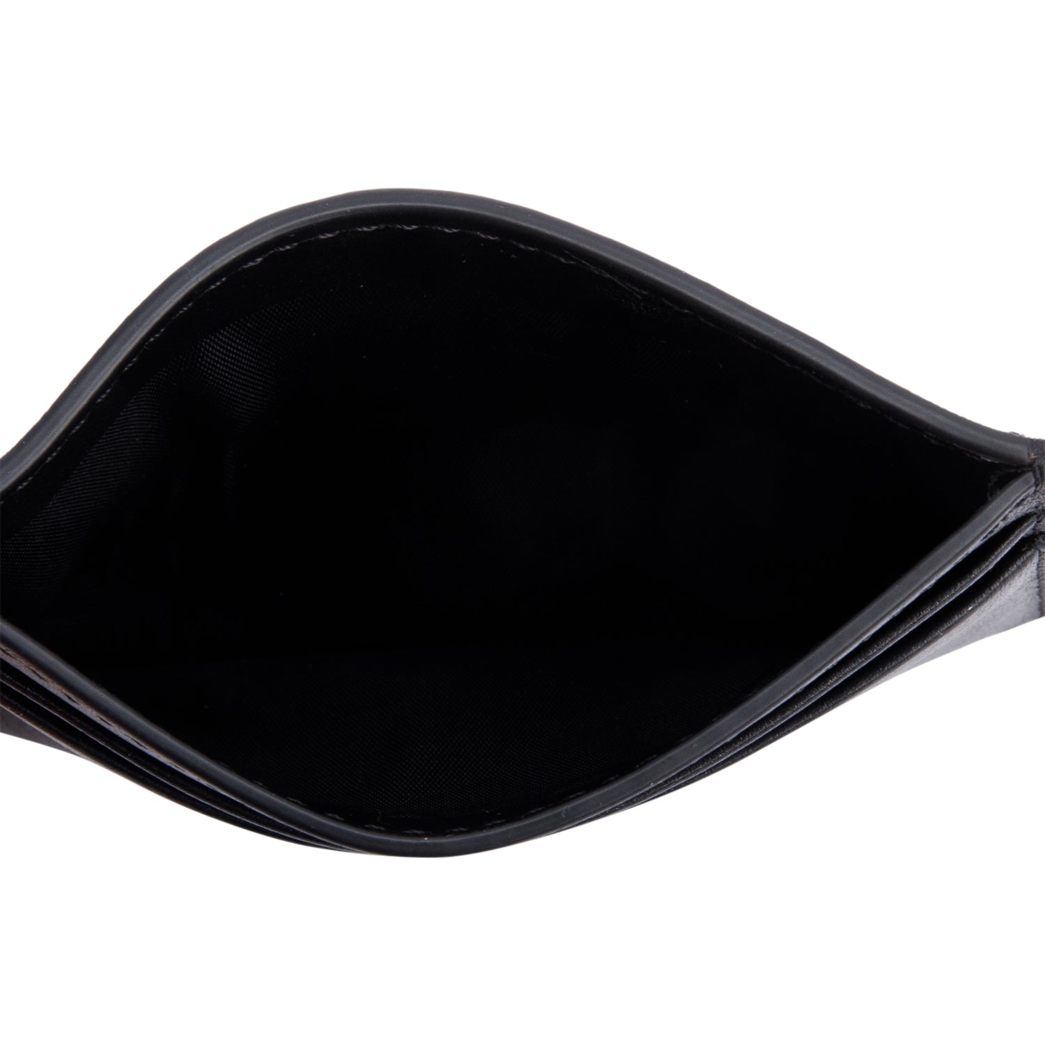 Valentino X Undercover Skull Logo Black Leather Card Holder