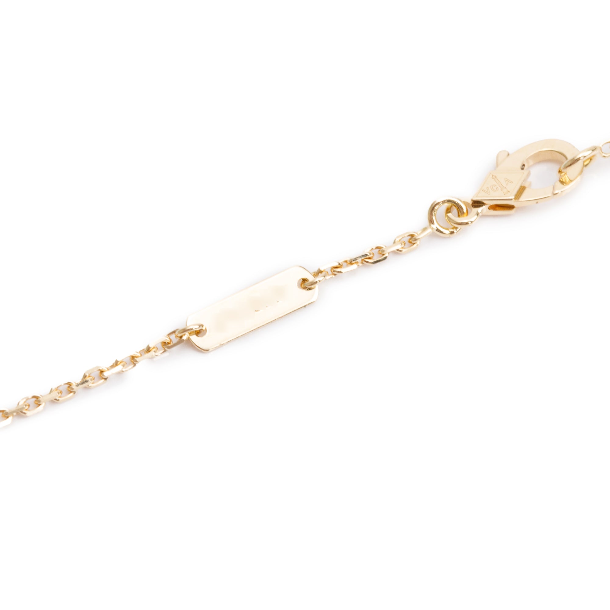 Van Cleef & Arpels 18k Yellow Gold Vintage Alhambra Black Onyx Pendant Necklace w/ Box, Receipt & Certificate